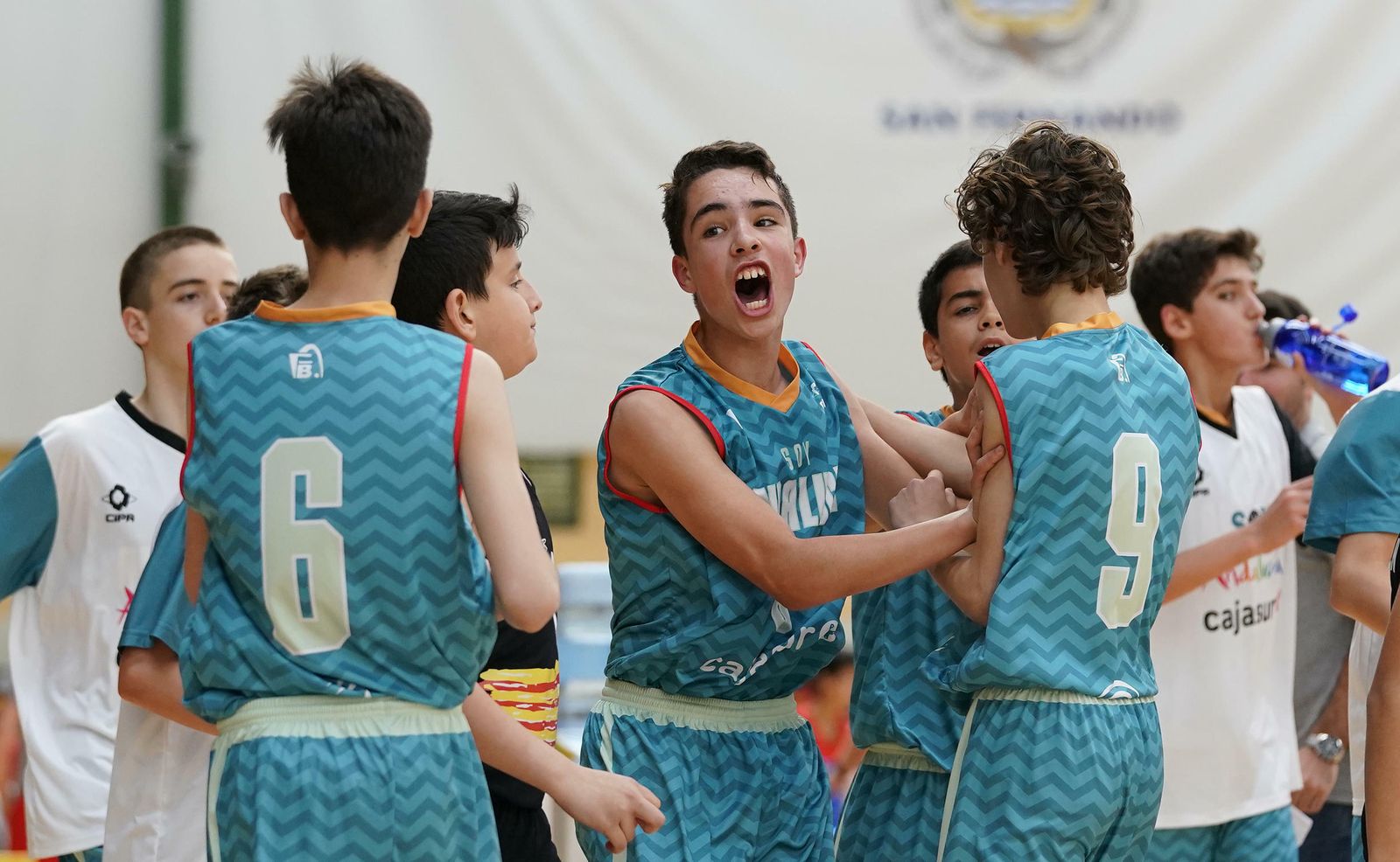 Alegría de la selección andaluza masculina.