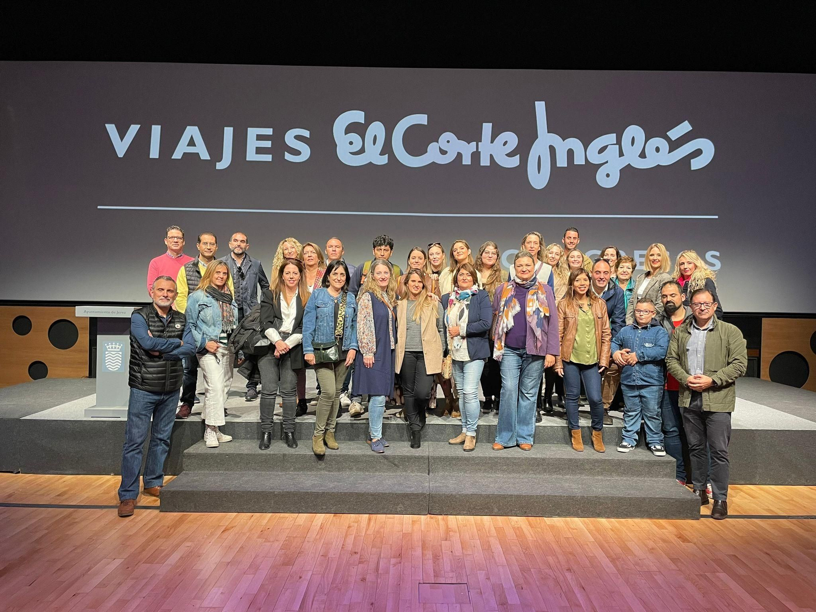 Asistentes al viaje de familiarización (famtrip) organizado por el Clúster Turístico Destino Jerez en colaboración con el Ayuntamiento.