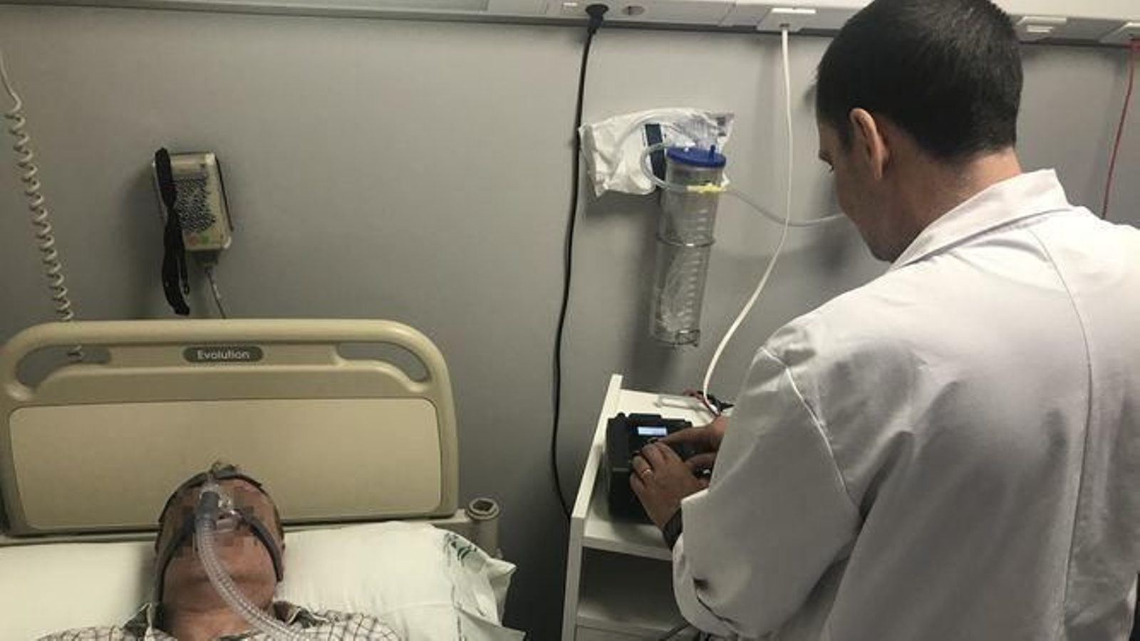 Prueba de apnea del sueño.