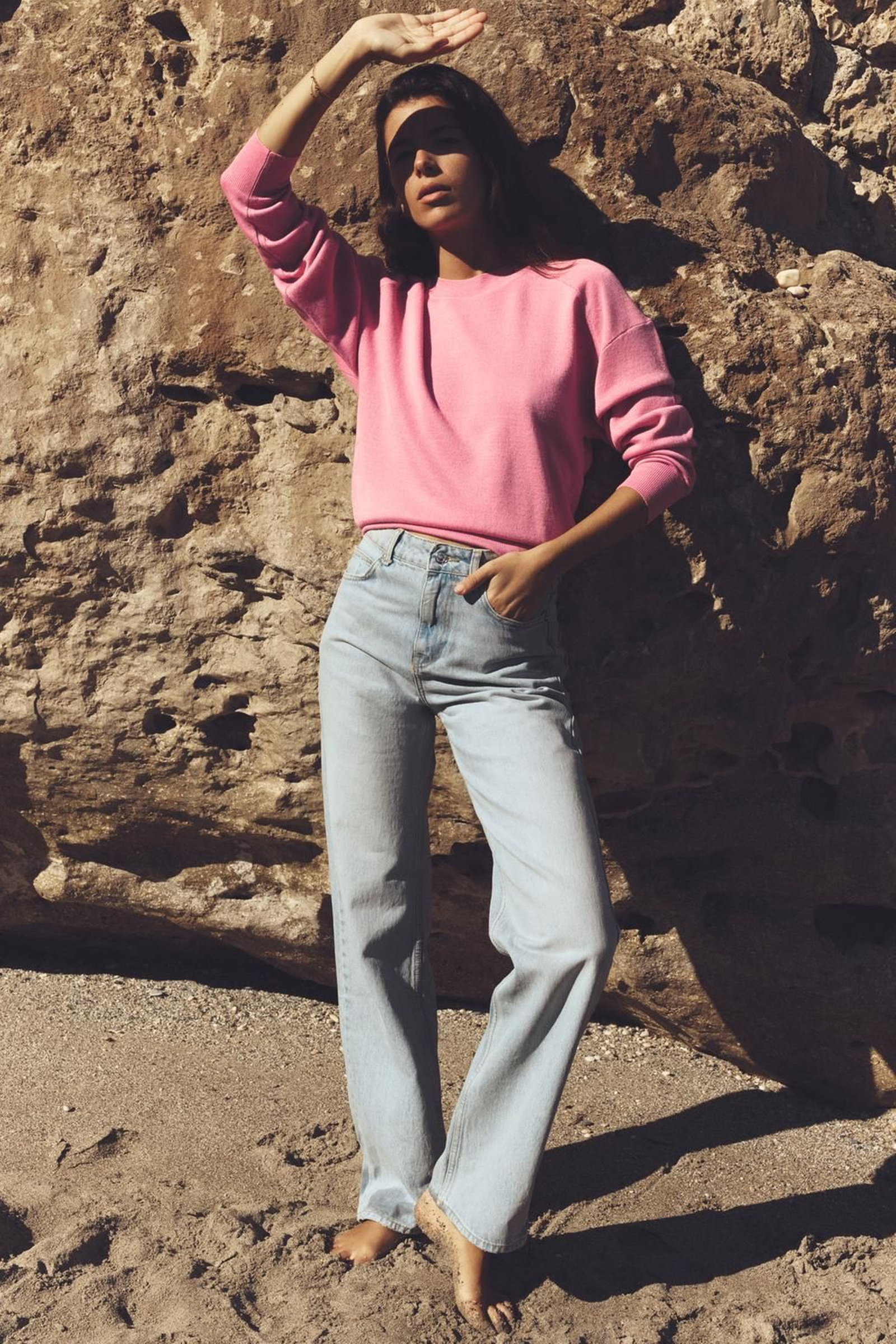 Jersey rosa de Zara.