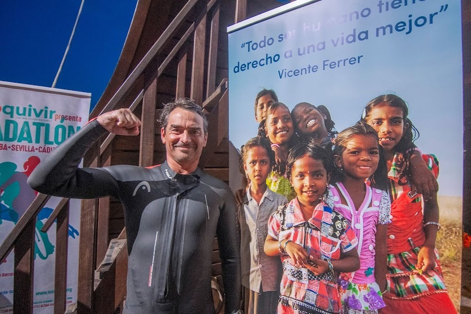 Triatlón a lo largo del Guadalquivir a beneficio de la Fundación Vicente Ferrer
