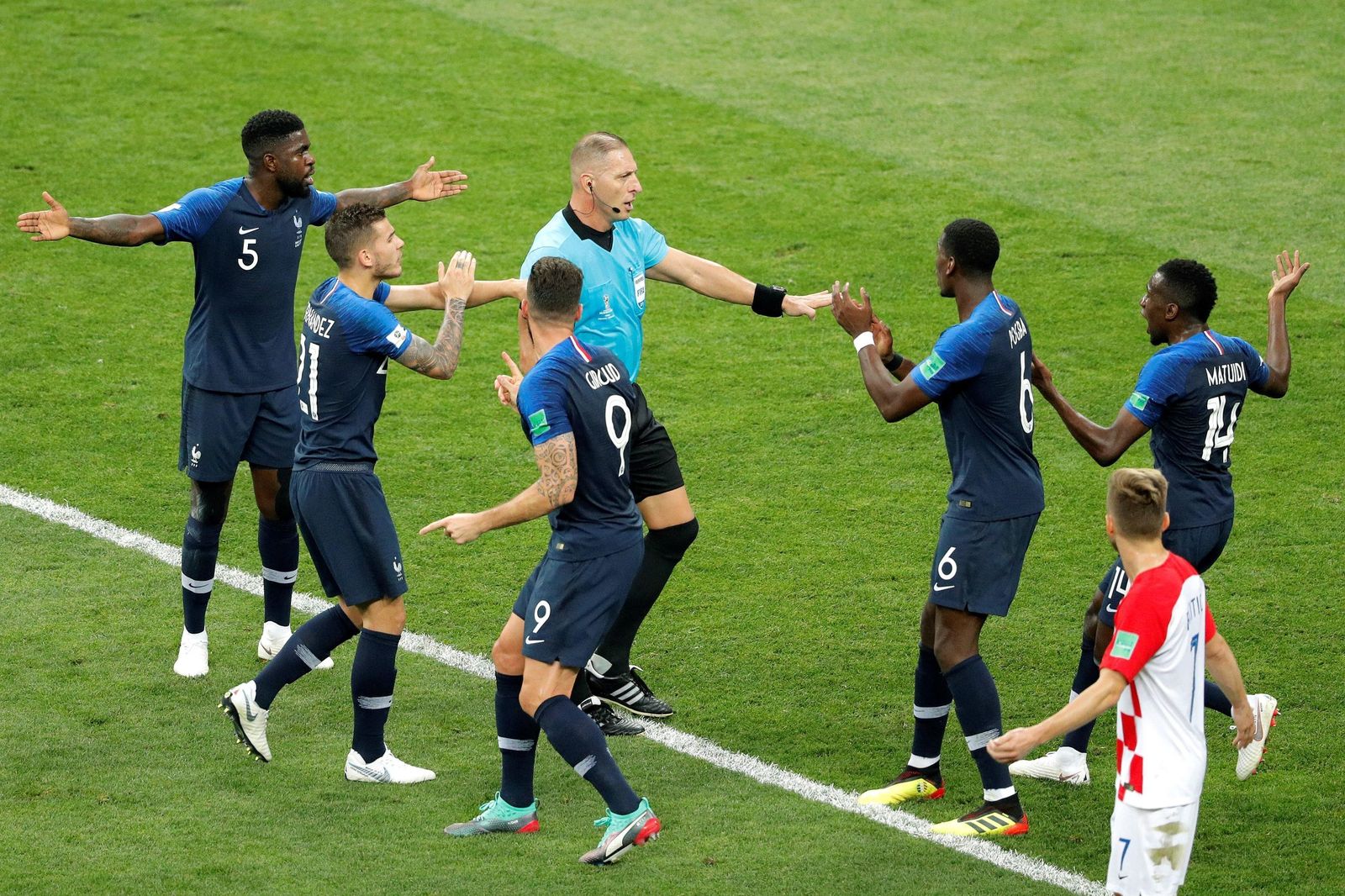 El Francia-Croacia de la final del Mundial de Rusia, en imágenes