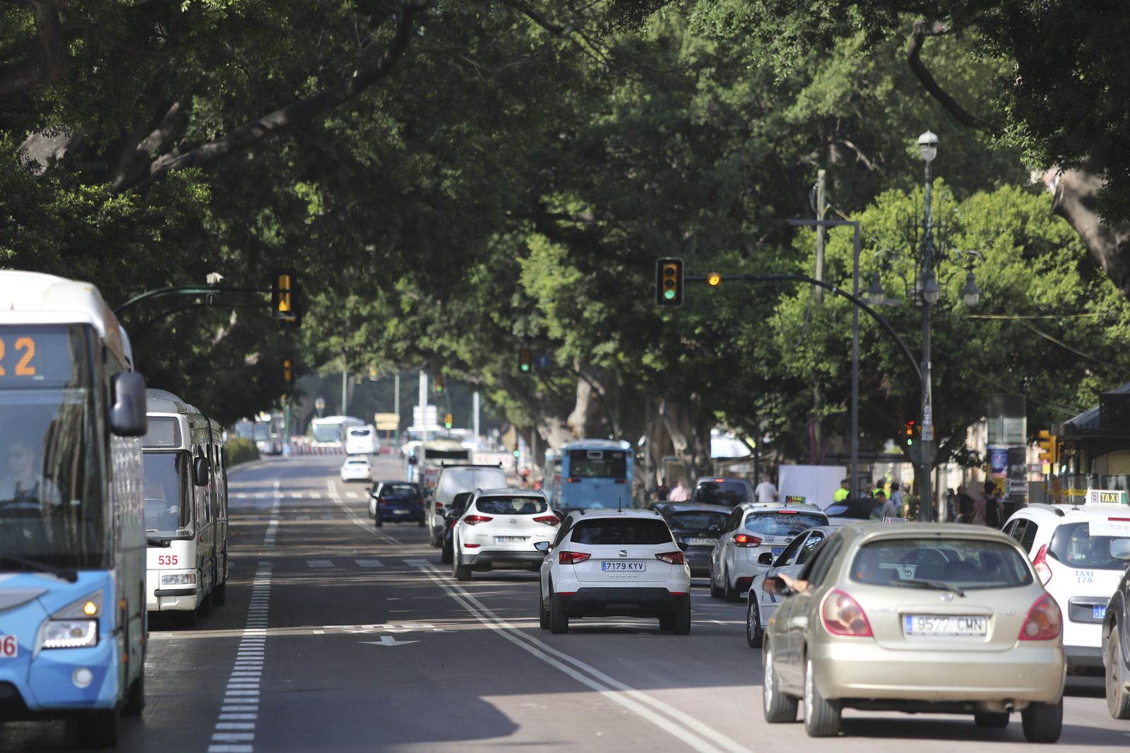 La Alameda Principal abierta al tráfico privado