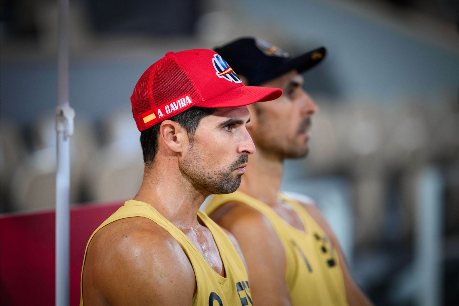 Gavira (en primer plano), junto a Herrera, este viernes.