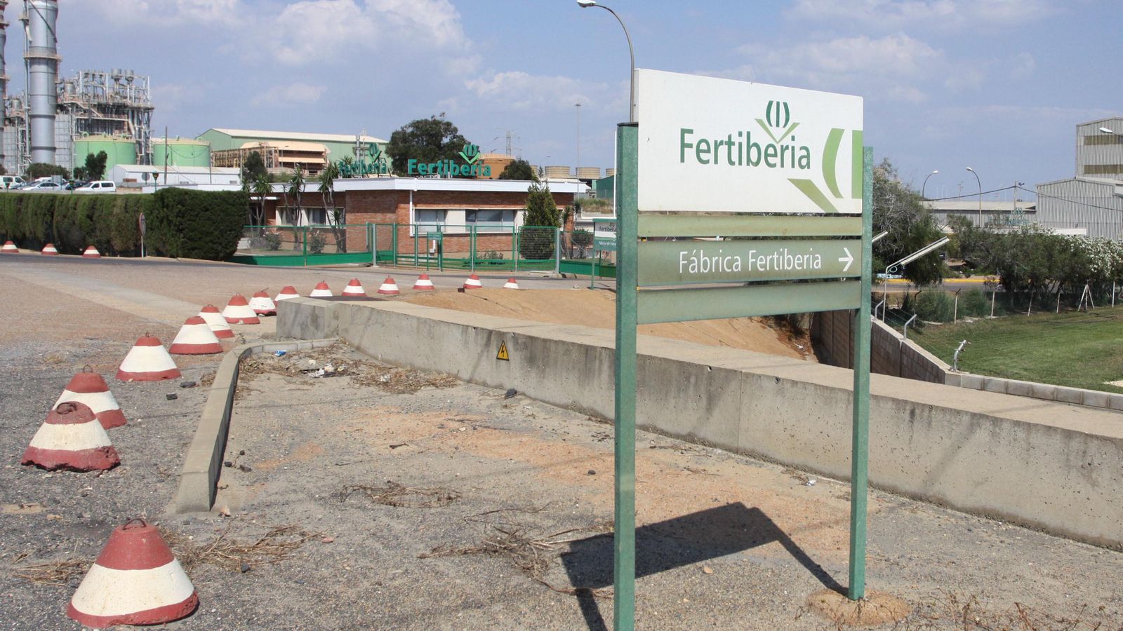 Instalaciones de Fertiberia en la capital onubense.