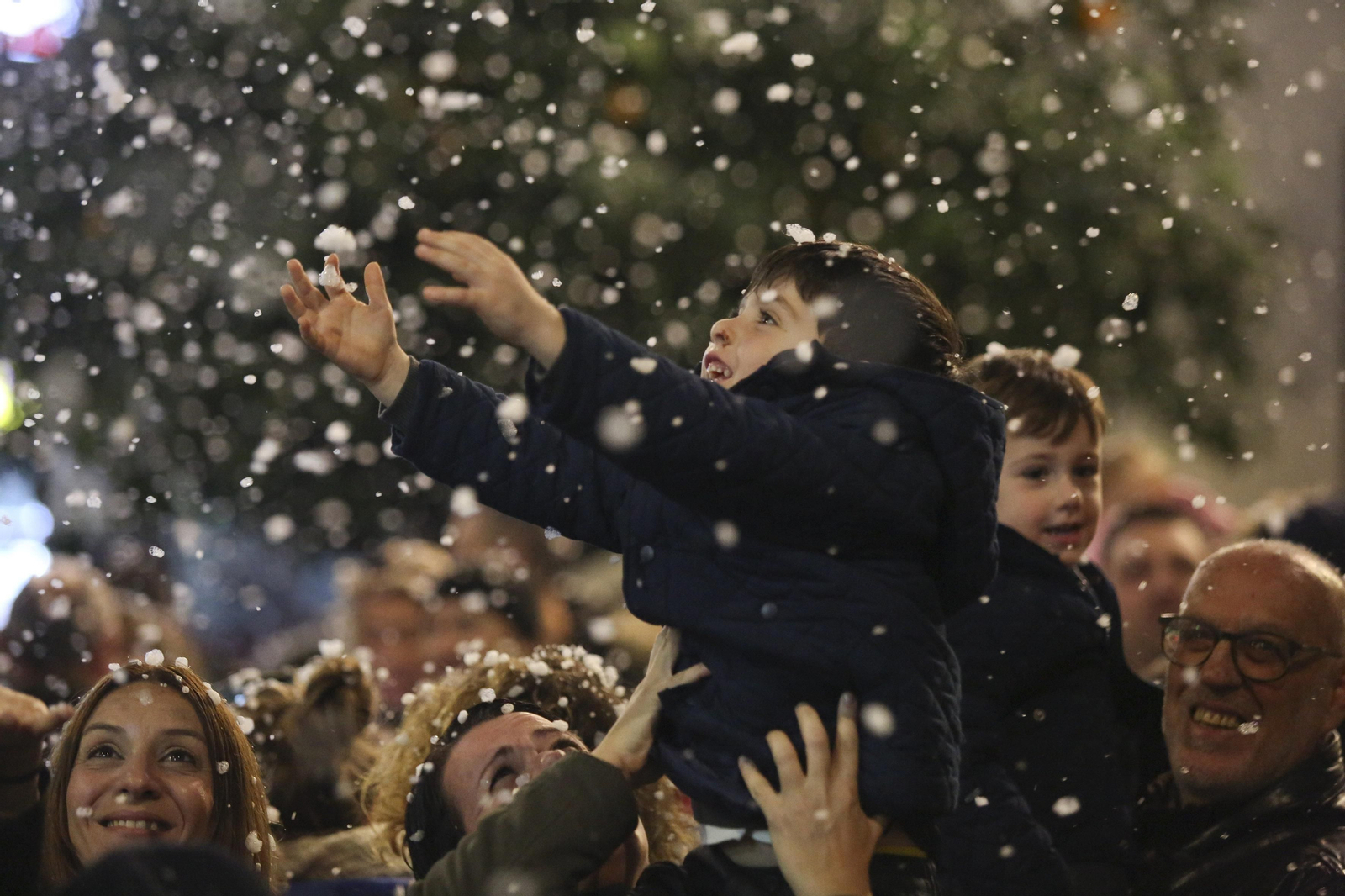 Fotos de la nieve en la Navidad de Málaga