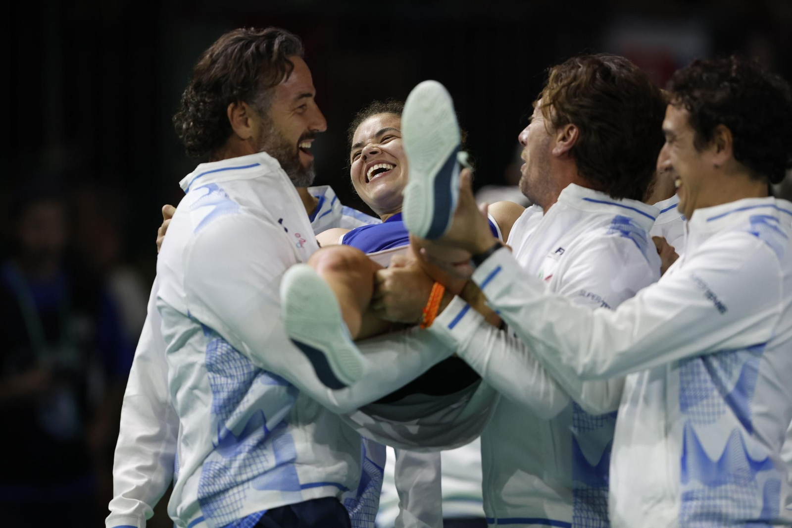 El Italia-Eslovaquia que coronó a las azzurri en Málaga, en fotos