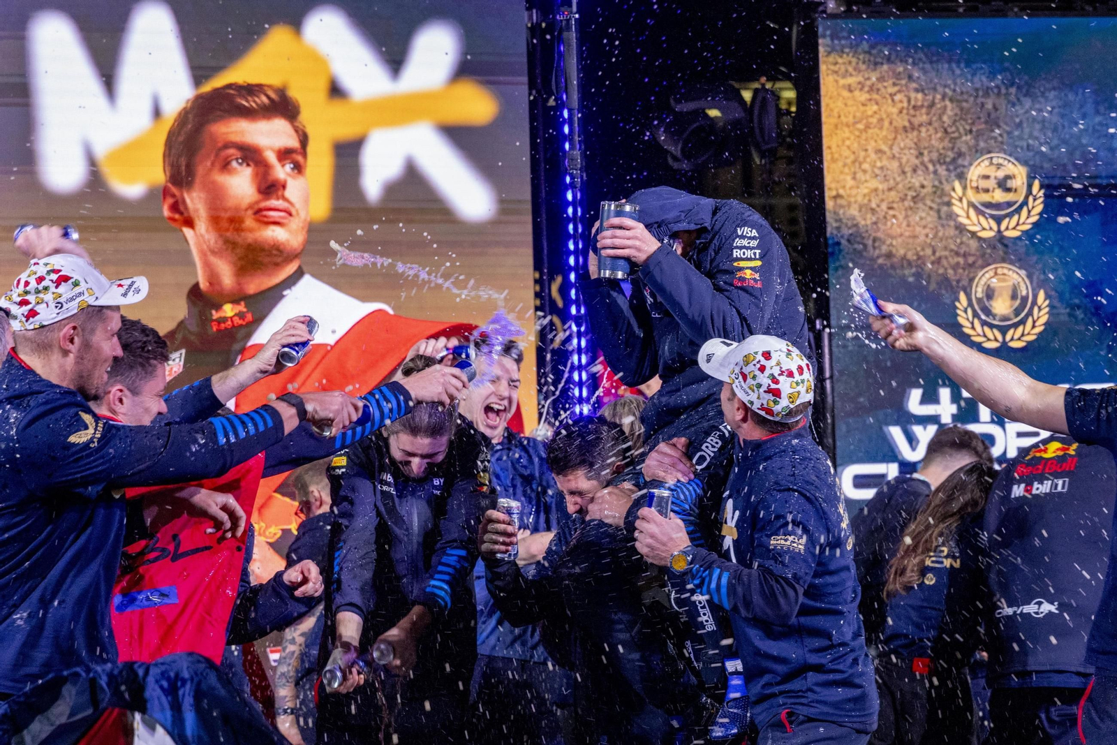 Las fotos del título mundial de Verstappen en Las Vegas