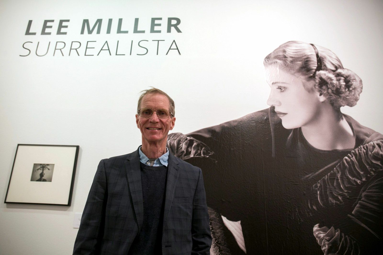 Antony Penrose, hijo de Lee Miller, este miércoles, en la presentación de la exposición.