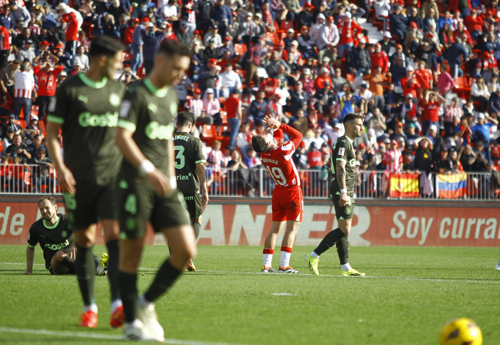 Las mejores imágenes del partido de fútbol U.D. Almería-Girona F.C.