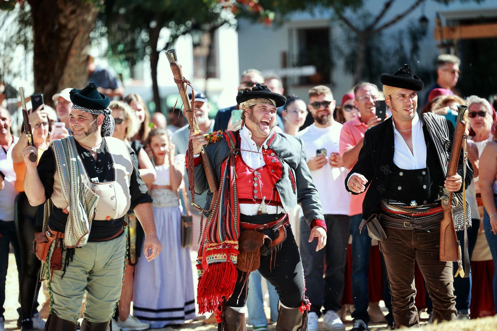 Uno de los momentos de ediciones anteriores de la recreación histórica de Grazalema