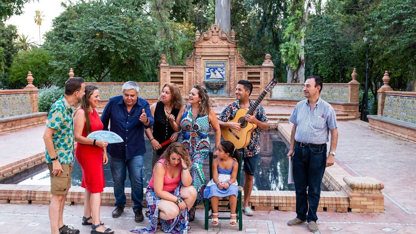 Ensayos en el Parque de María Luisa.