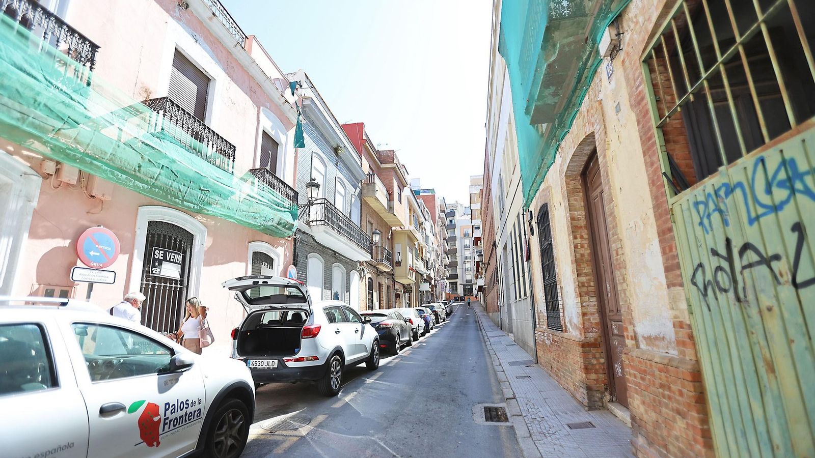 Estado de la calle Isaac Peral este miércoles.