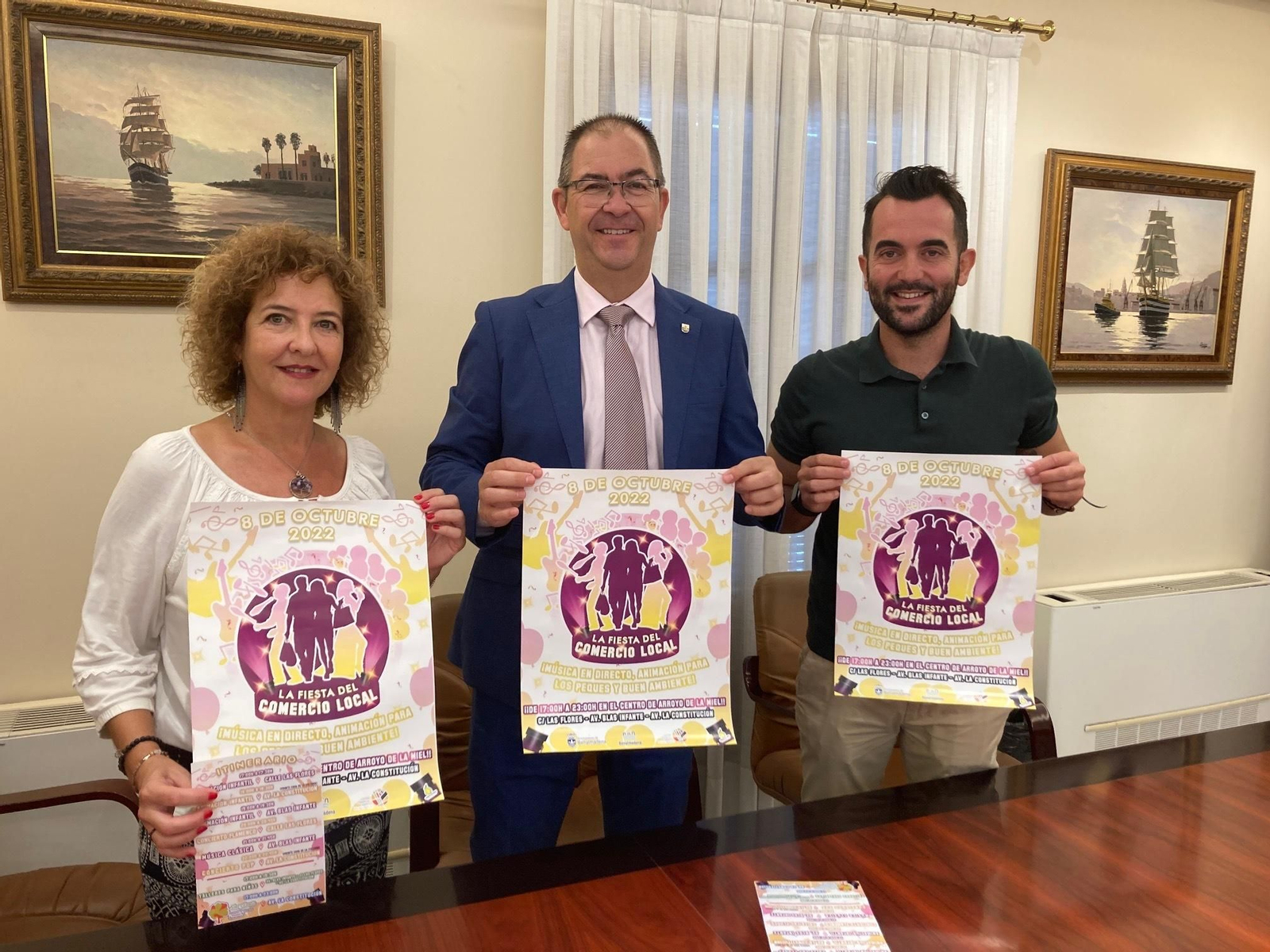 De izquierda a derecha, Ester Suárez, Javier Marín y Juan Manuel González.