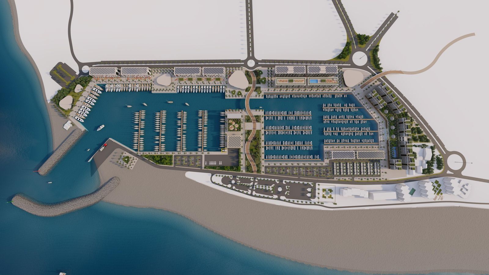 Vista aérea del proyecto en Playa Granada Vista aérea del proyecto en Playa Granada