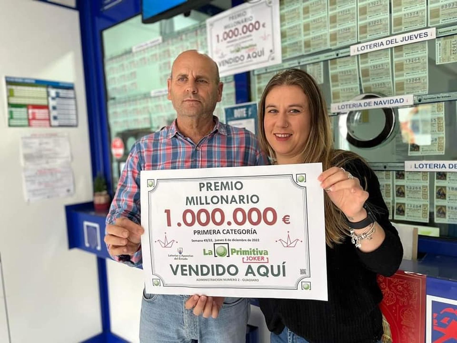 La administración de Guadiaro que ha repartido el premio de la Primitiva.