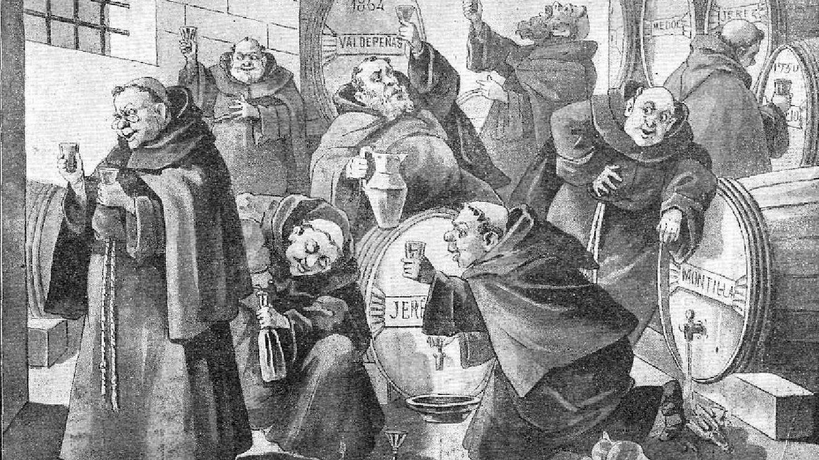 Caricatura satírica de El Motín, 1915.