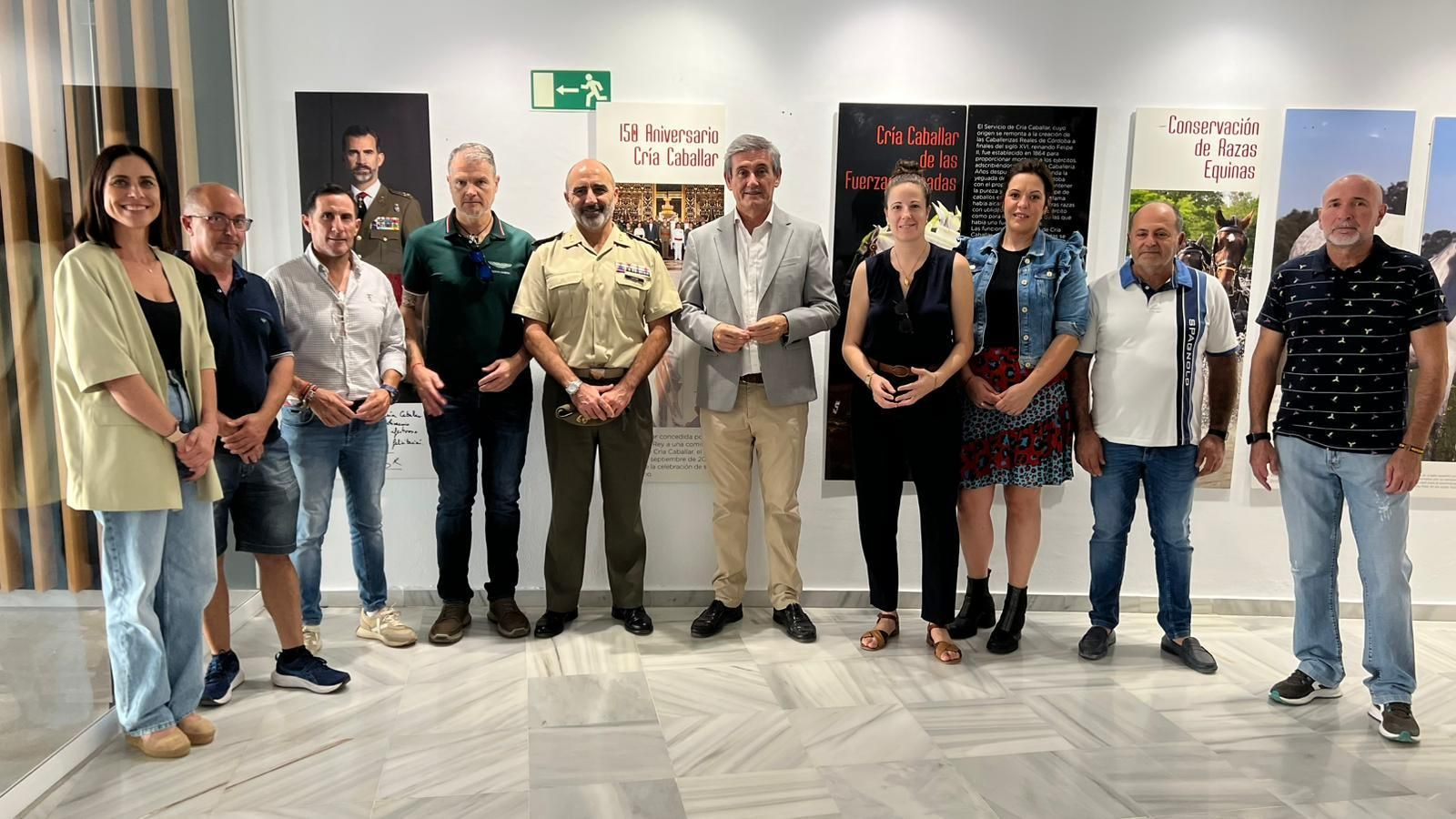 Inauguración de la exposición en Adra sobre el servicio de Cría Caballar