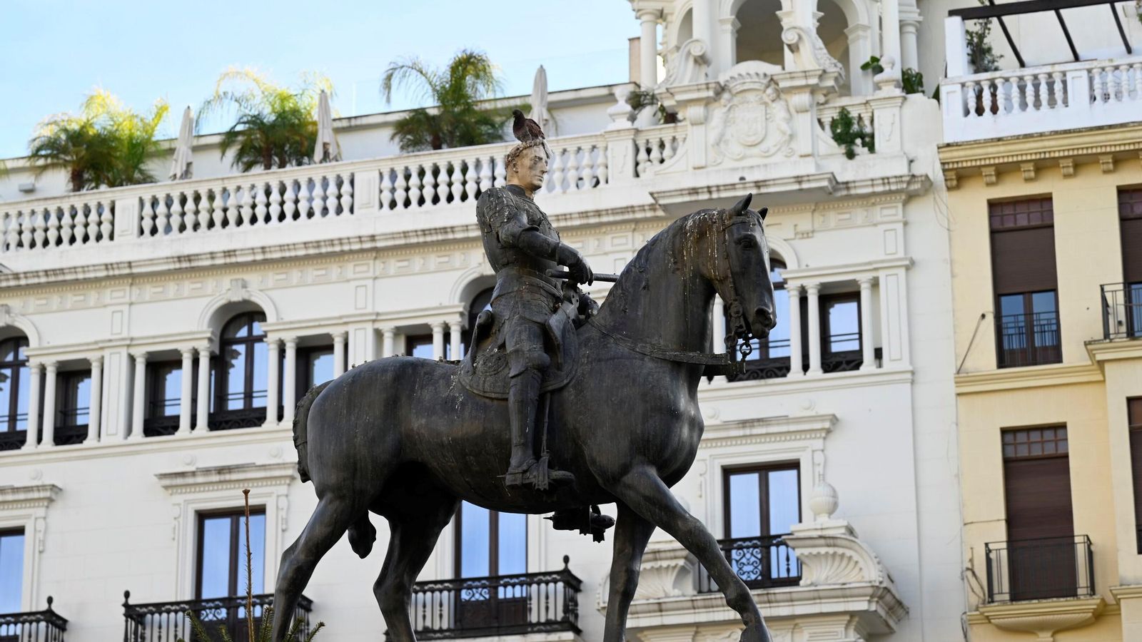 'Estatua ecuestre al Gran Capitán', en la plaza de las Tendillas.