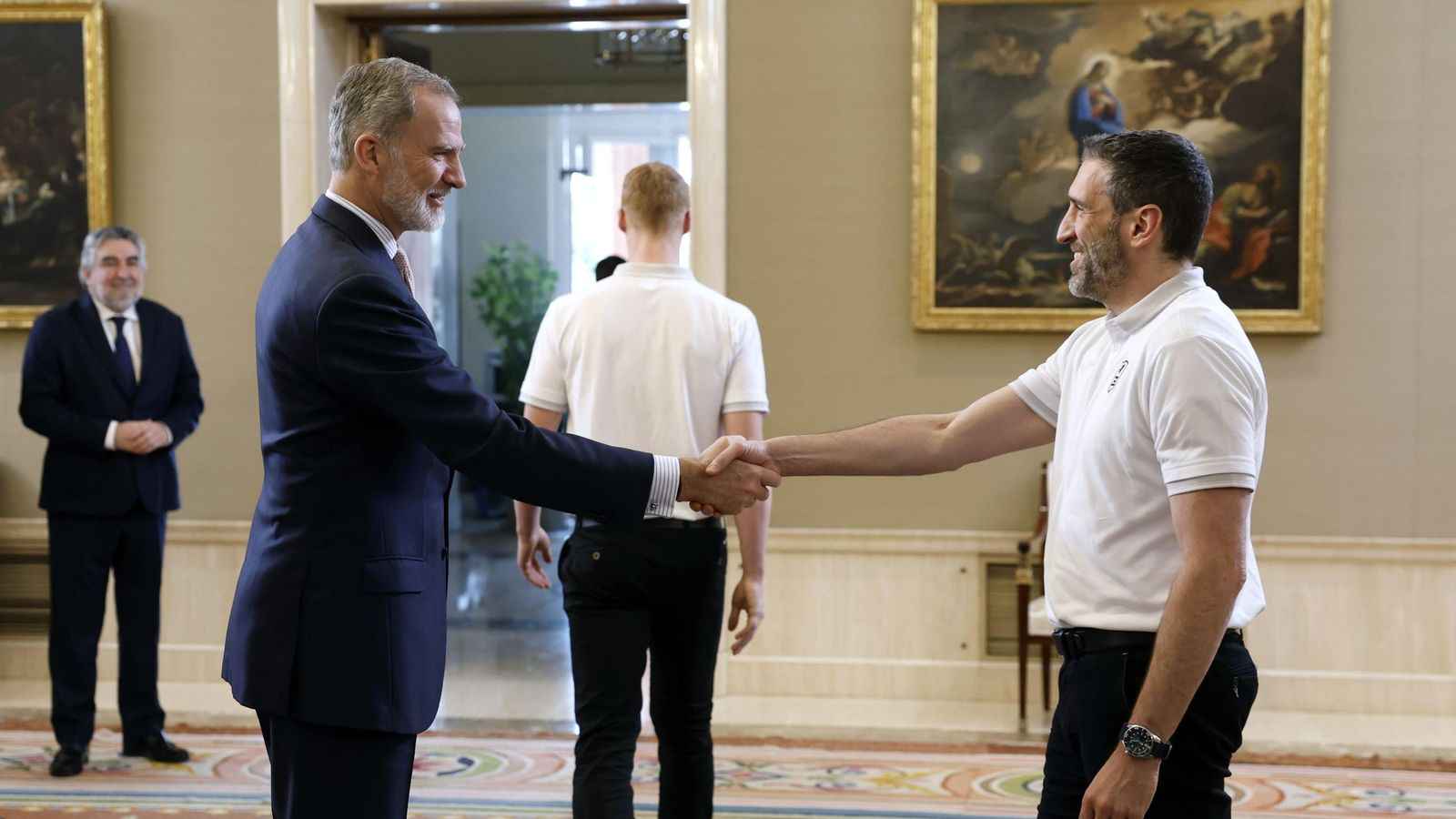 La recepción del Rey Felipe VI al Unicaja, en fotos