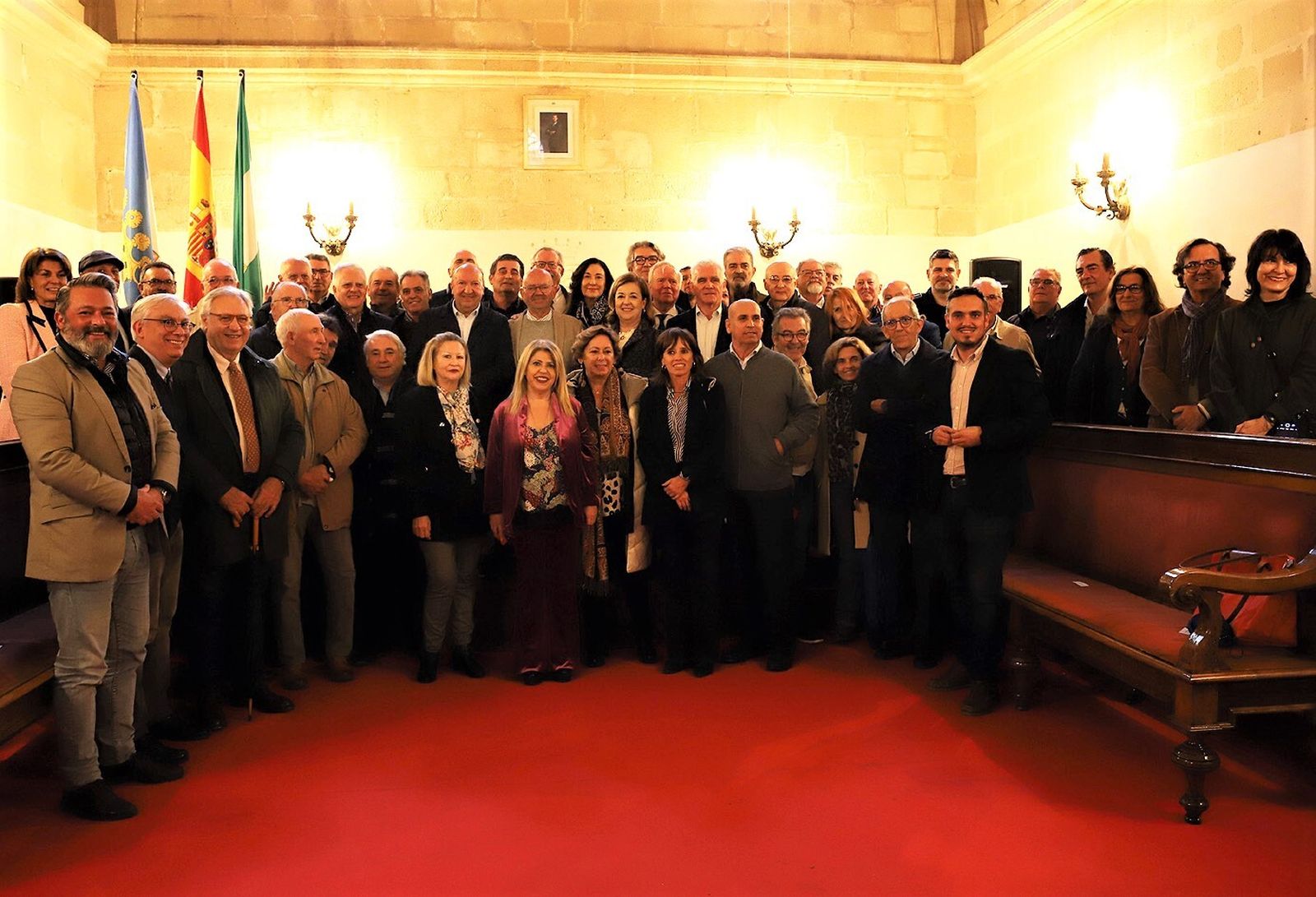 Mamen Sánchez, en el reconocimiento a los empleados municipales jubilados.