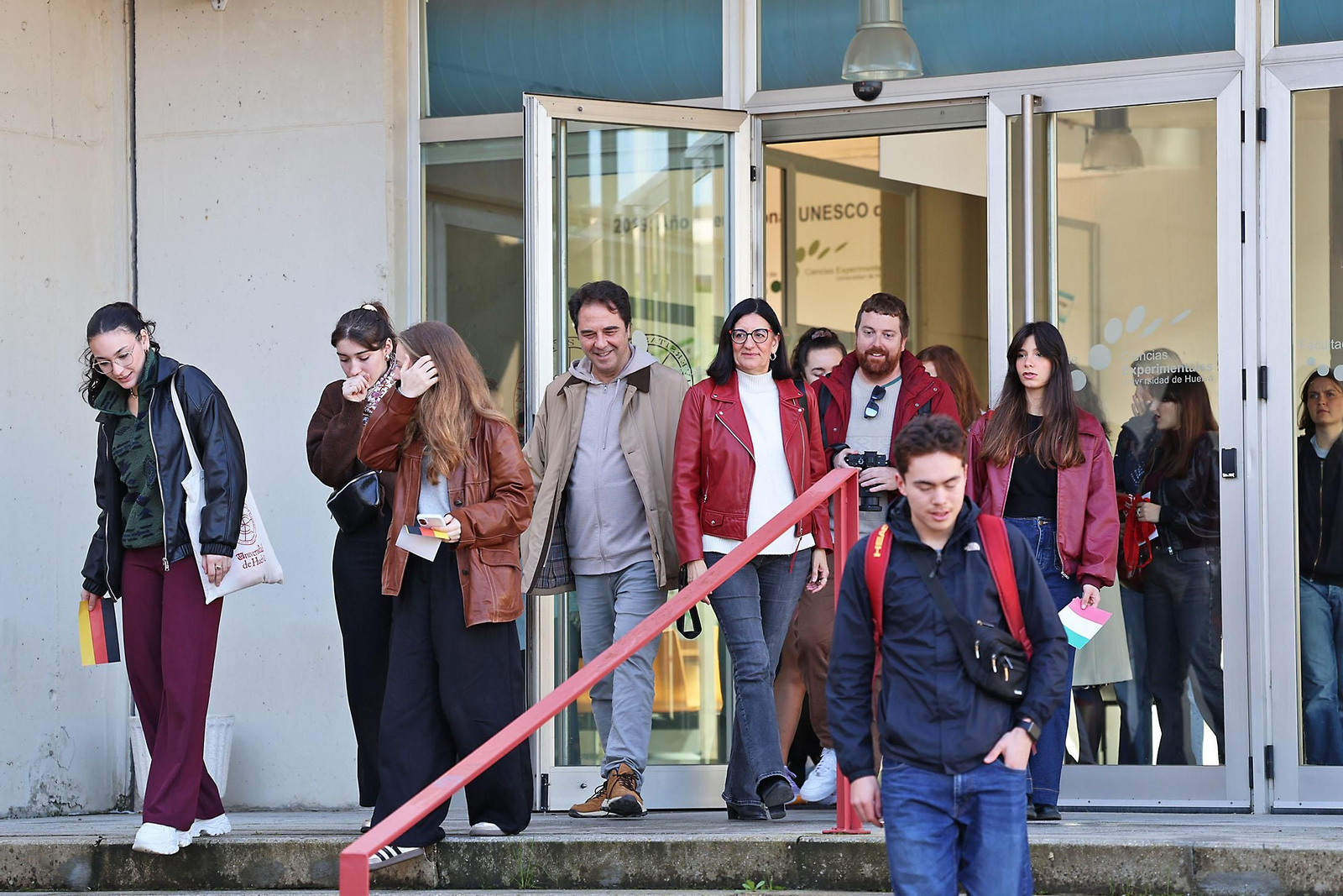 Imágenes de la bienvenida a estudiantes Erasmus de la Universidad de Huelva