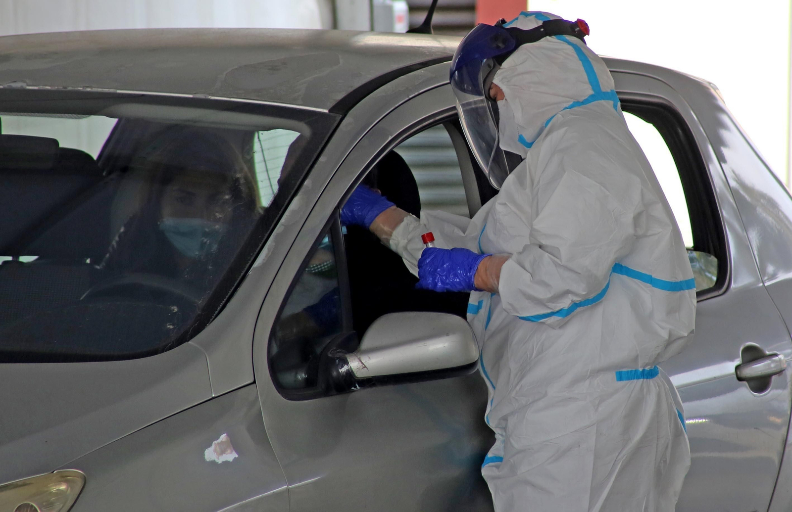 Coronavirus:Intensa jornada de pruebas PCR en el Hospital de Jerez