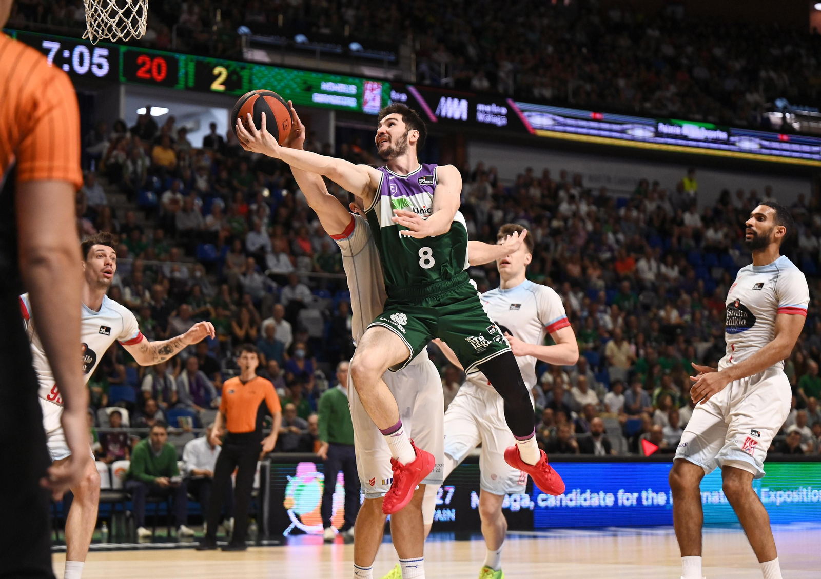 El Unicaja-Obradoiro, en fotos