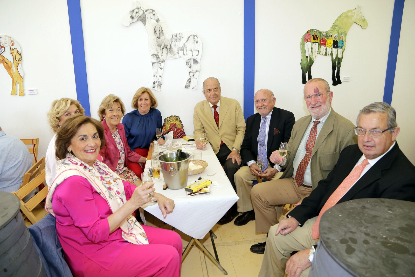 Mercedes Mateos de la Calle, Cristina García de Luján, Regla Mateos de la Calle, Manuel Fernández García-Figueras, Carlos Ruiz Badanelli, Juan Javier Pardo Domecq, Riqui Velarde y Javir Domecq López de Carrizosa.