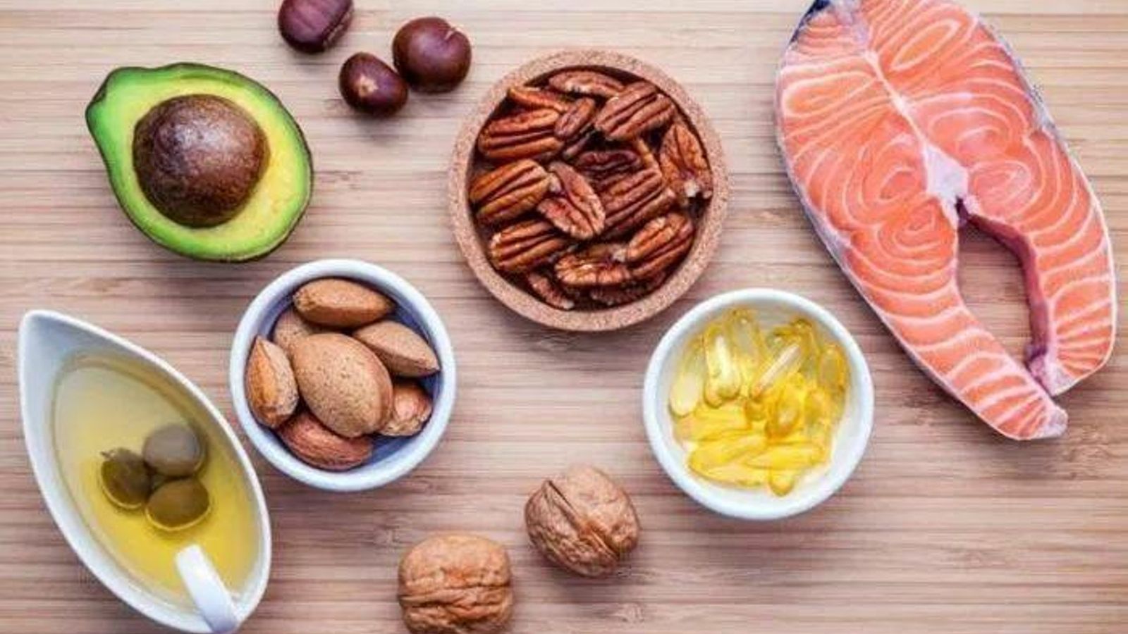 Alimentos con ácidos grasos.