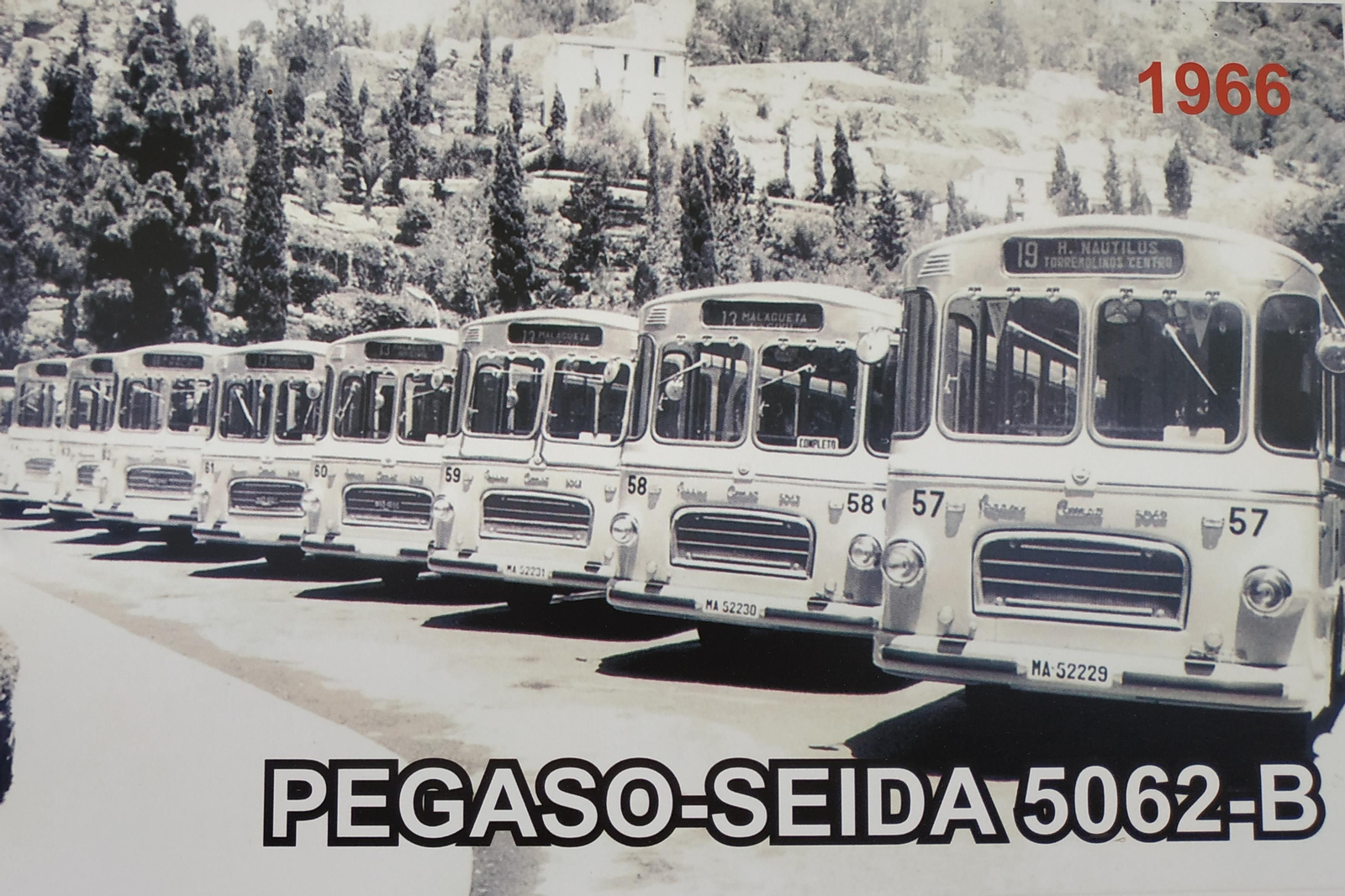Fotos de los autobuses usados por la EMT de Málaga en sus 70 años de historia