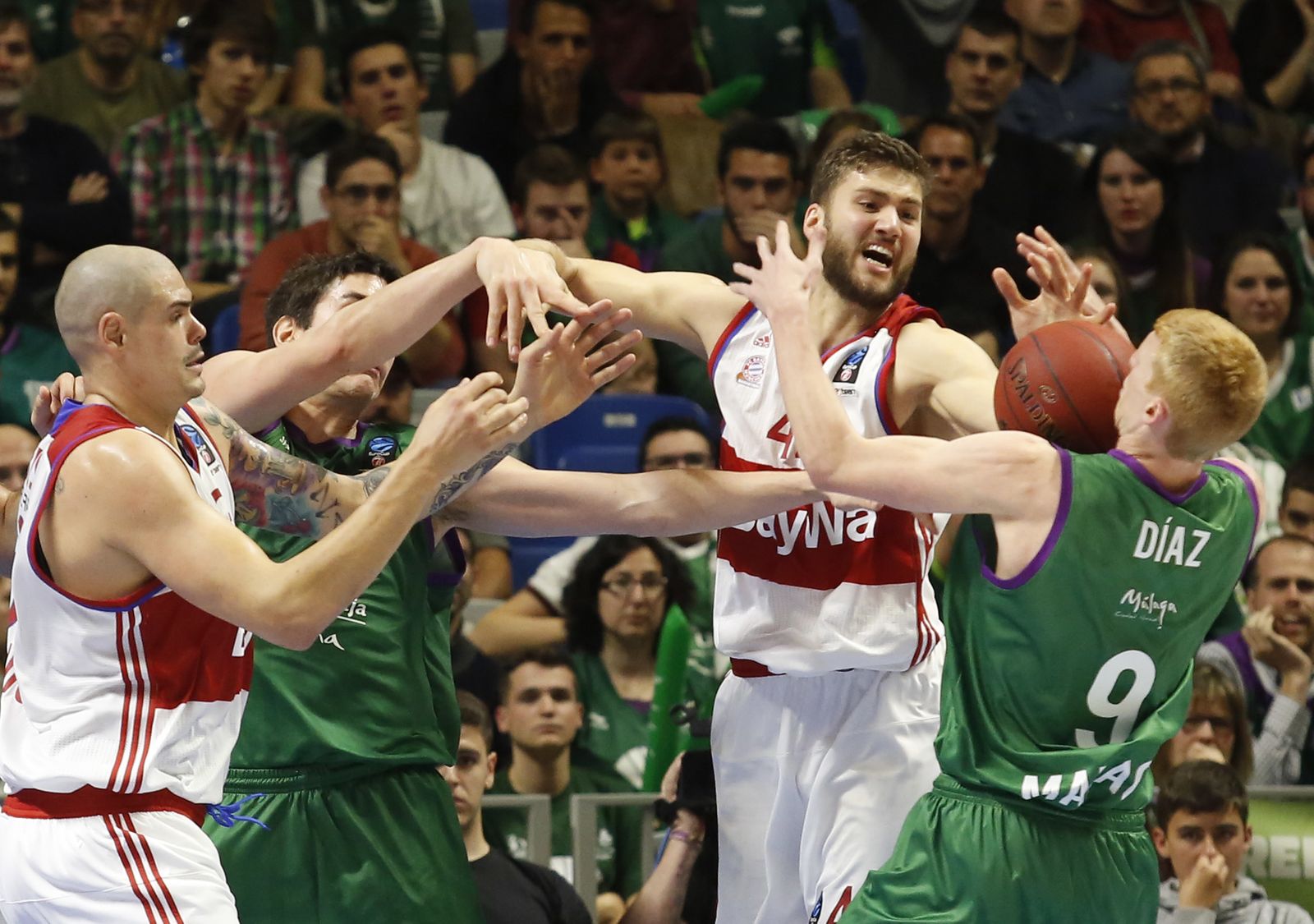 Imágenes del Unicaja-Bayern de Múnich