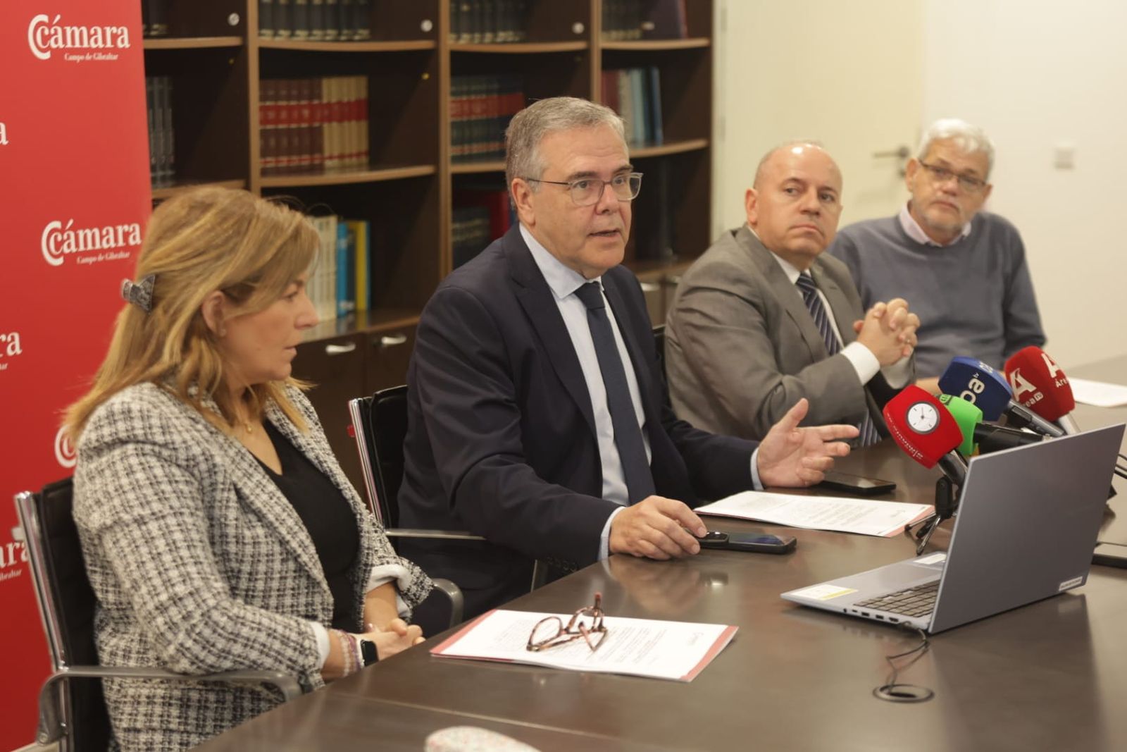 El presidente de la Cámara de Comercio, Carlos Fenoy, este martes.
