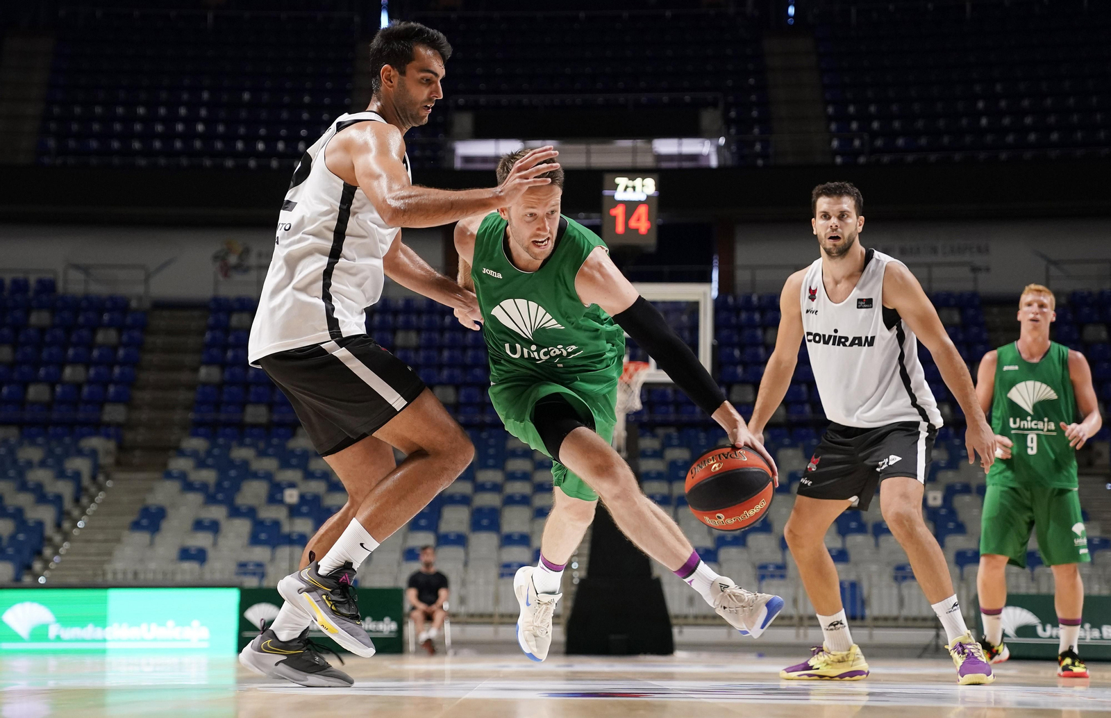 Kalinoski, en el partido entre el Unicaja y el Covirán.