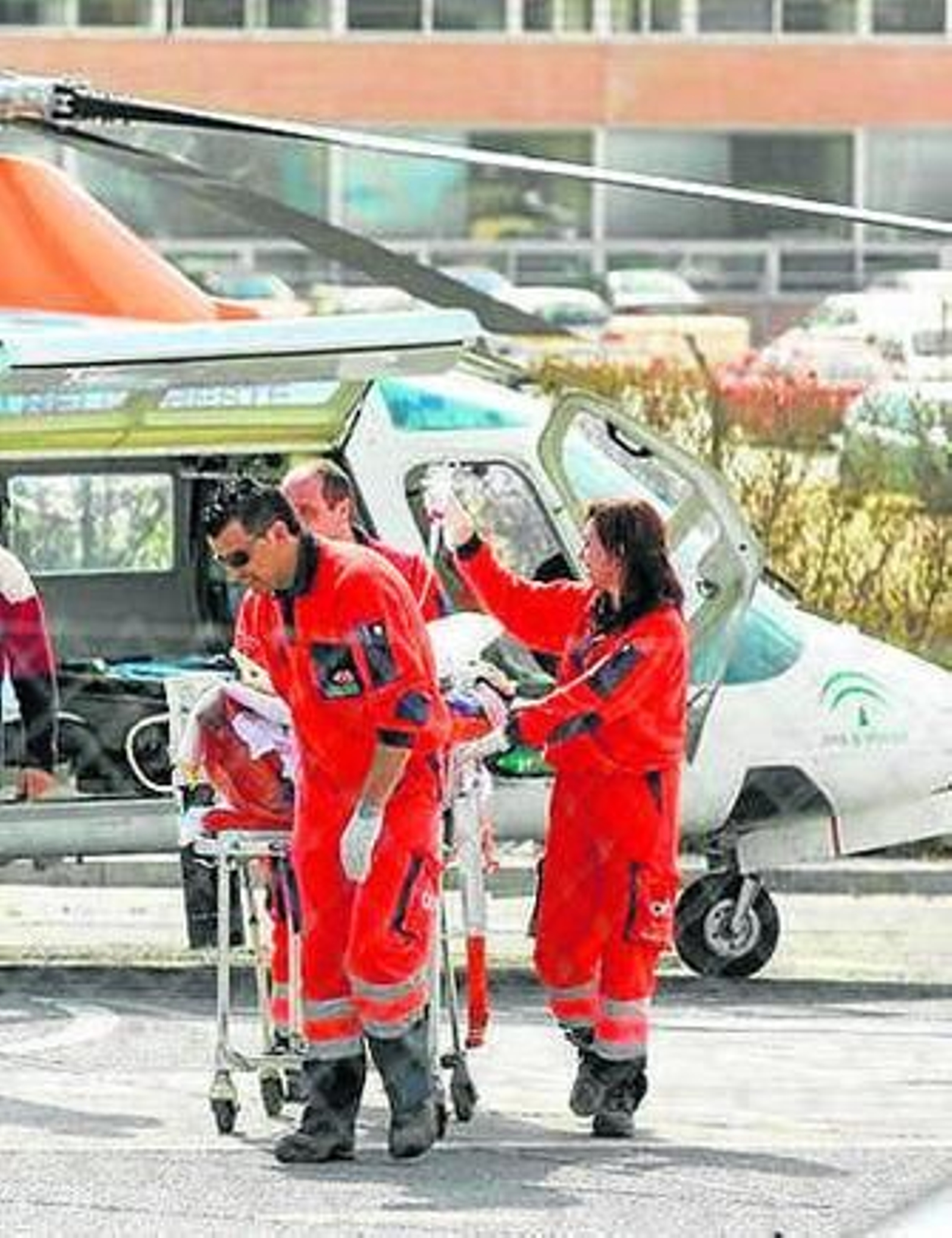 Un traslado en helicóptero.