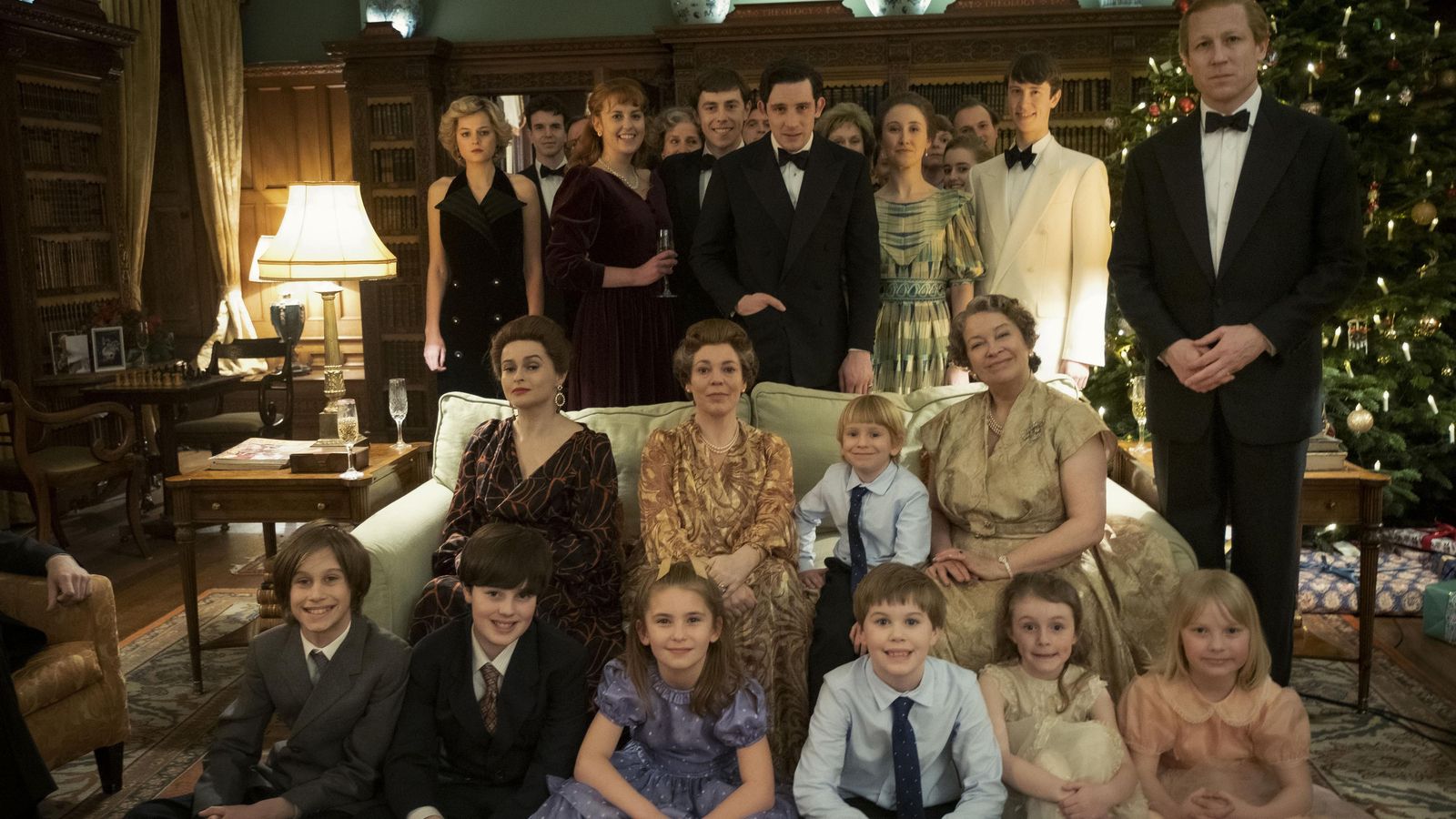 La foto familiar navideña de la reina en 1981