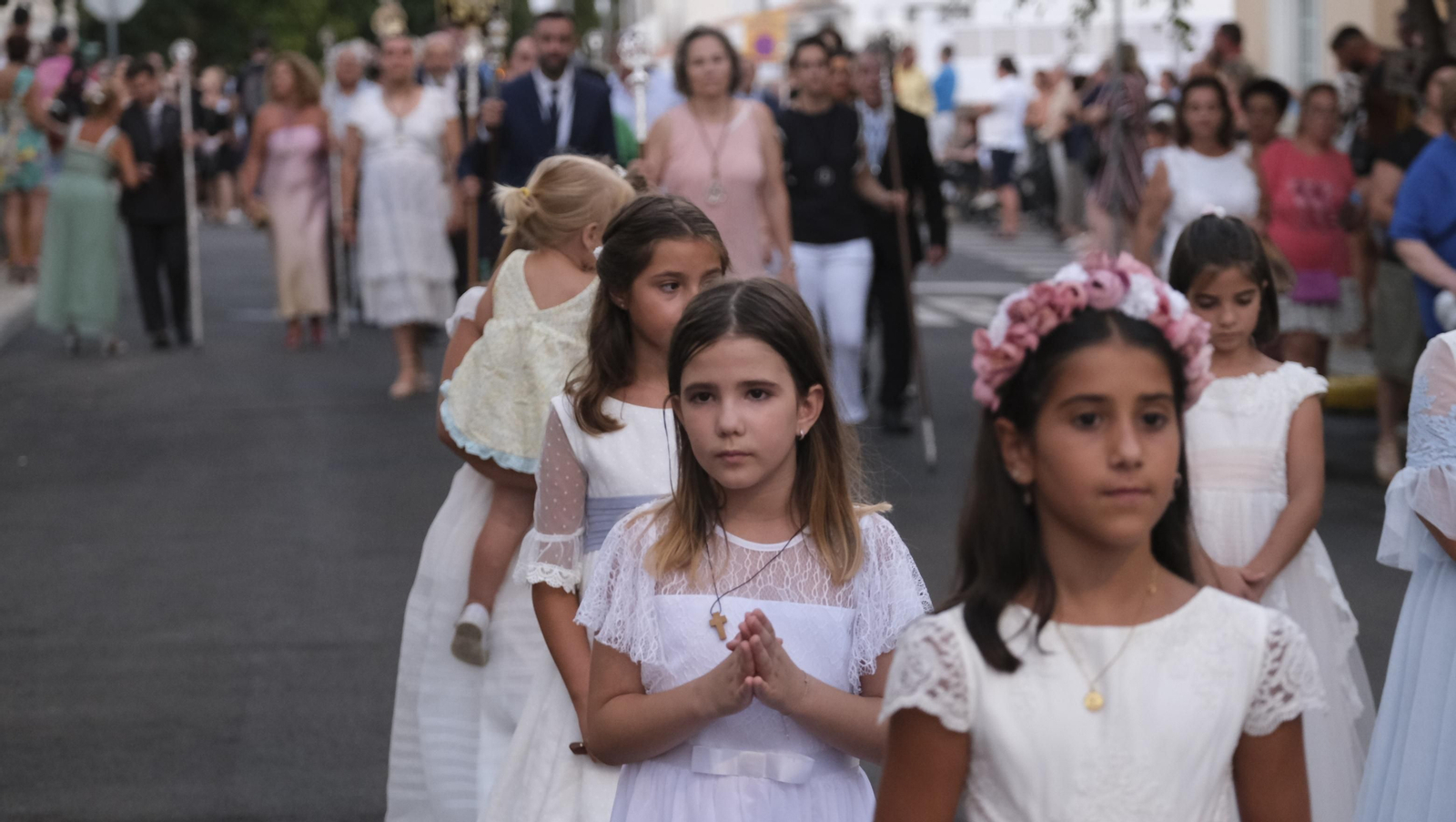 Procesión terrestre de la Virgen del Carmen en Aguadulce