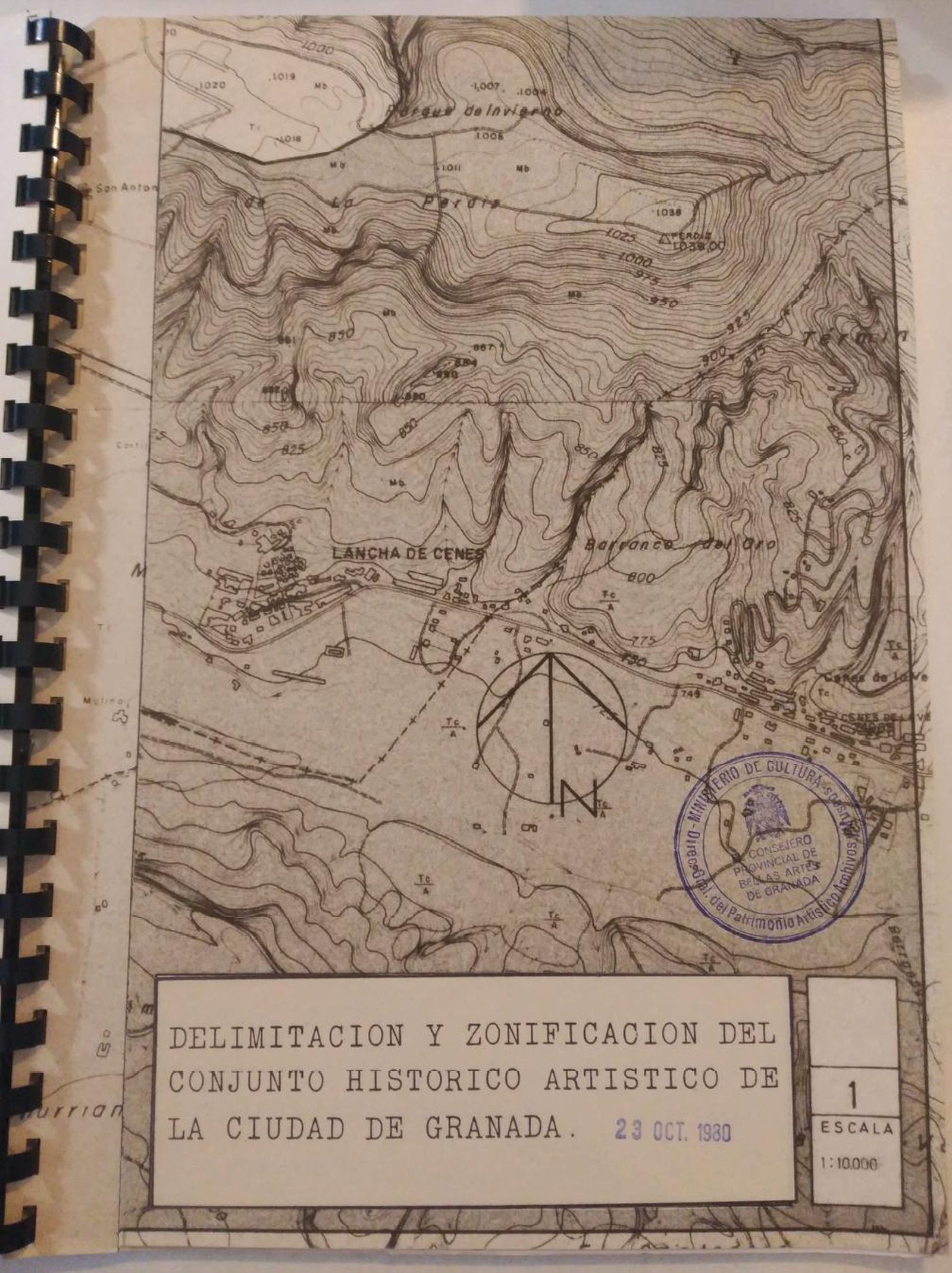 Imagen del proyecto que se consiguió realizar para la delimitación del Conjunto Histórico de Granada.