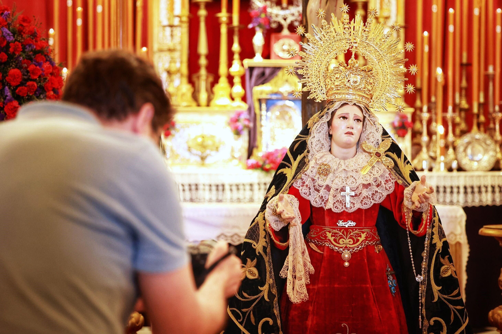 Las imágenes de la Virgen del Mayor Dolor (Vera Cruz) tras su restauración