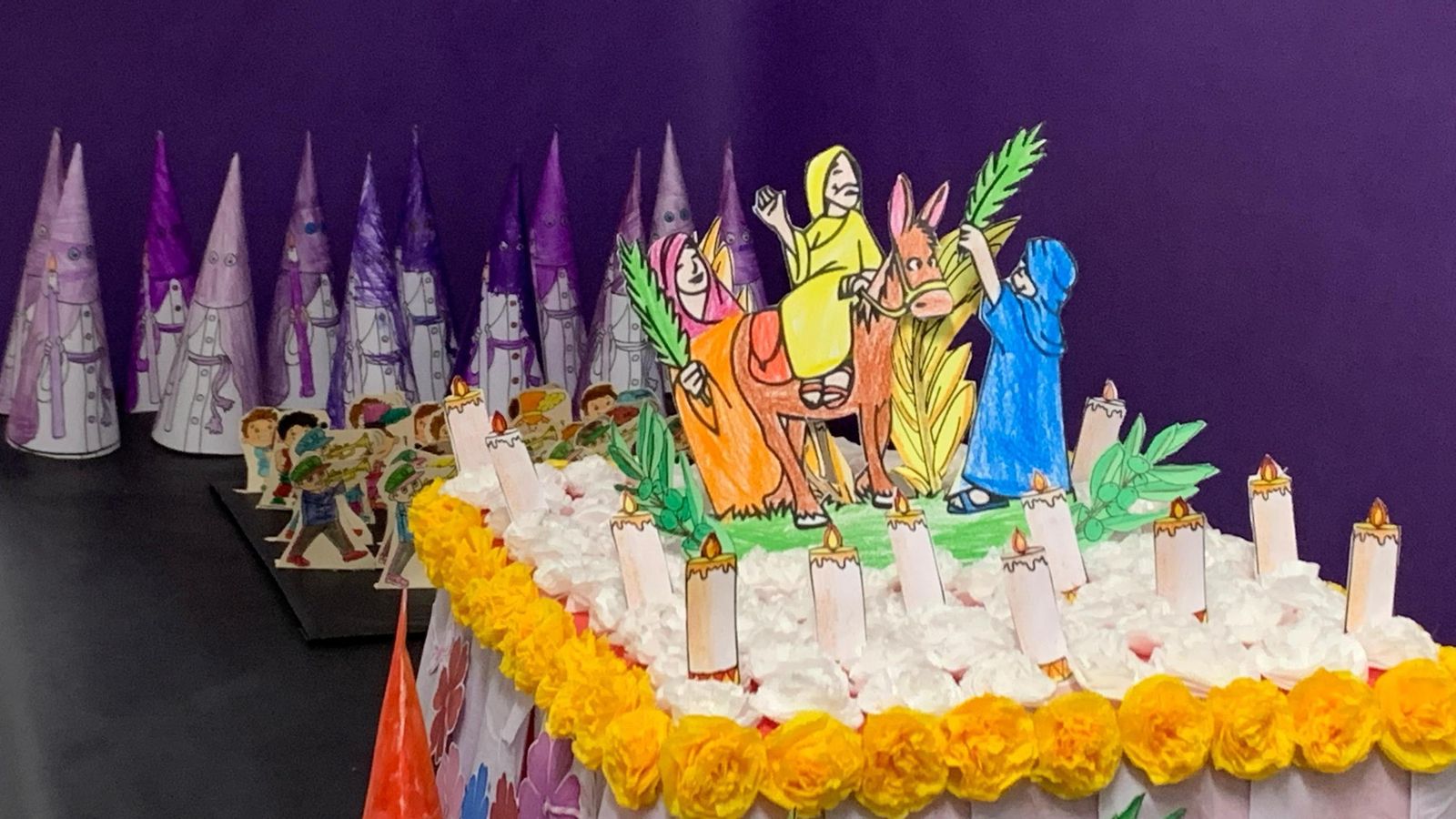 Exposición de pasos infantiles en el Colegio de San Agustín, Cuaresma 2025