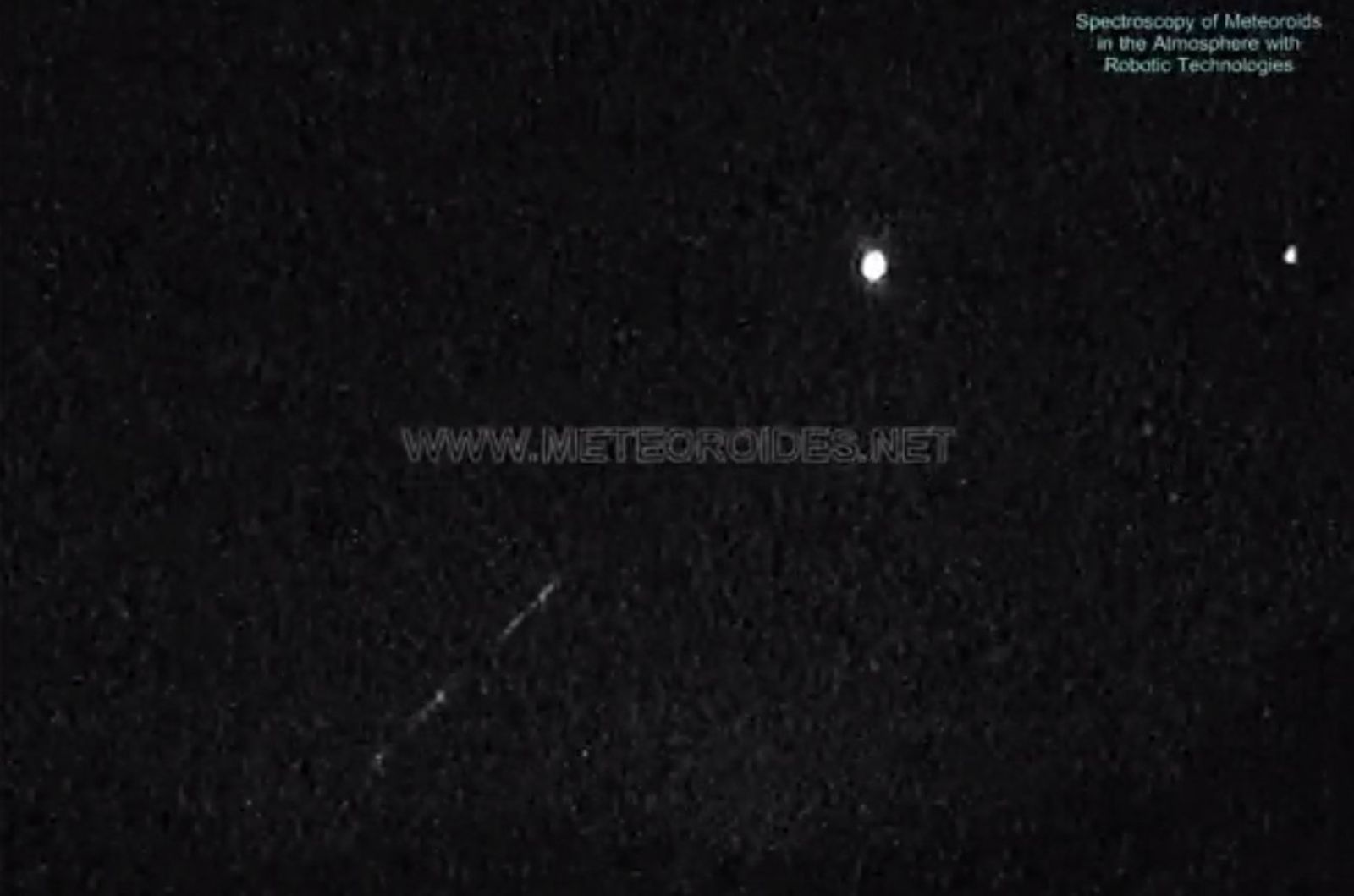 La brillante bola de fuego vista desde uno de los observatorios.