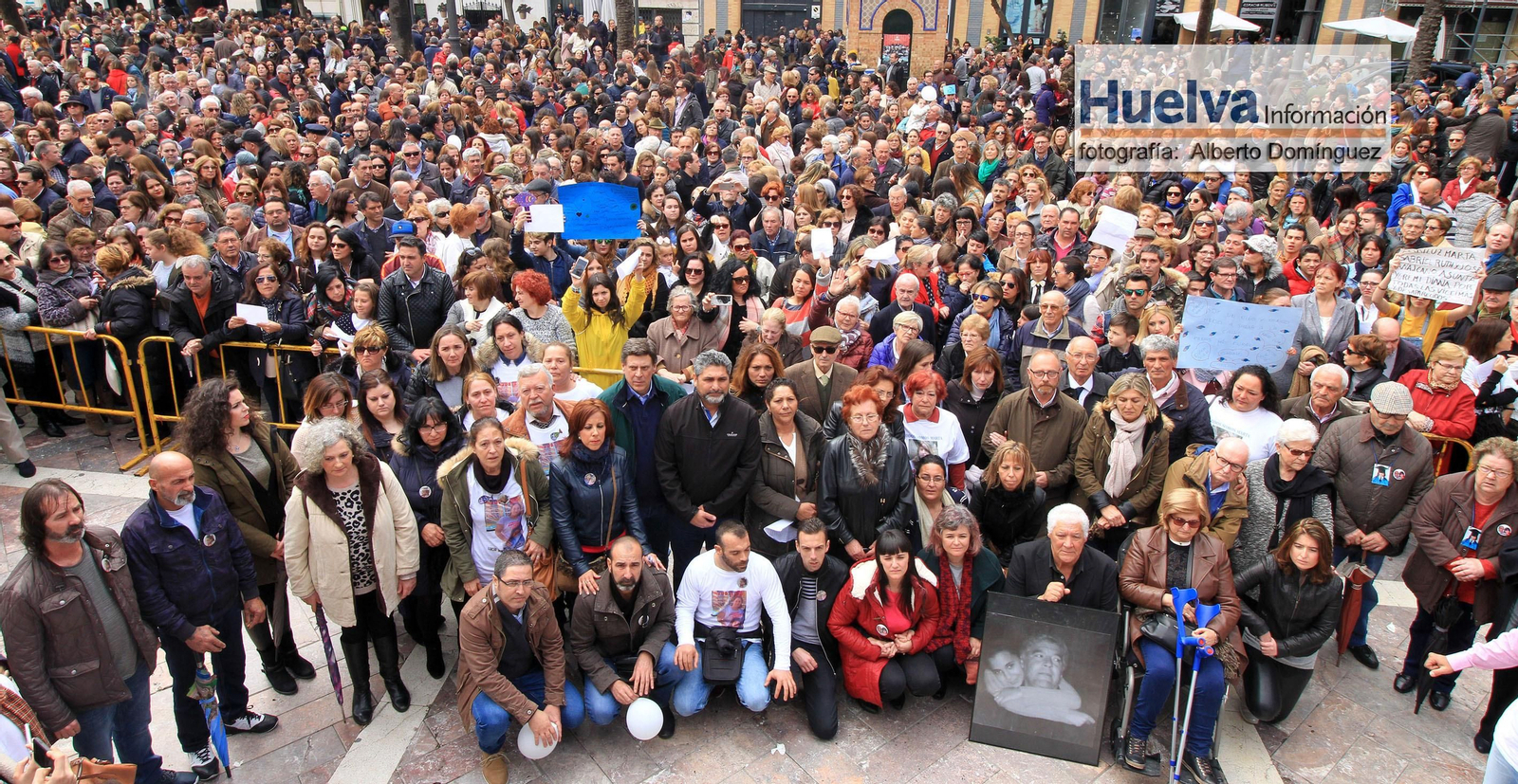 Imágenes de la manifestación contra la derogación de la prisión permanente revisable celebrada en Huelva