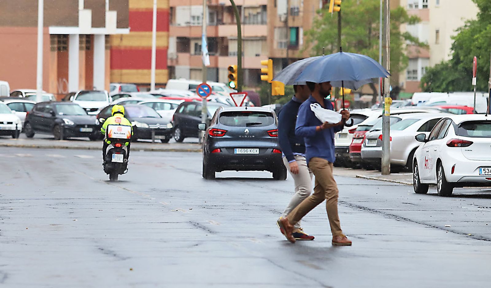 La lluvia en la jornada de domingo en Huelva