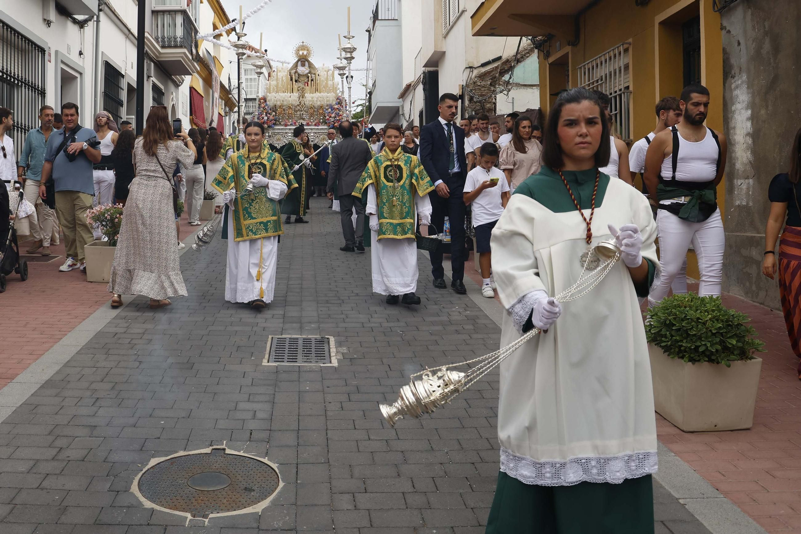 Las fotos de la peregrinación extraordinaria de la Esperanza de Algeciras a la iglesia de la Palma