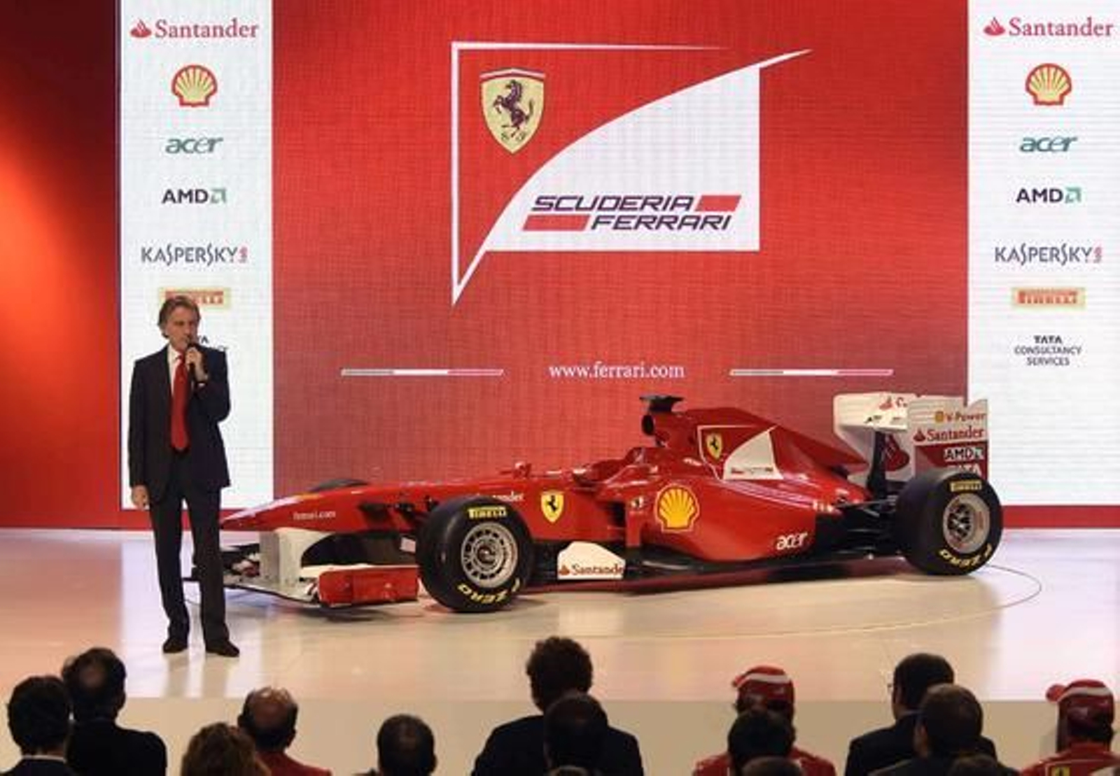 El presidente de Ferrari durante la presentación.

Foto: AFP Photo/ Reuters/ EFE