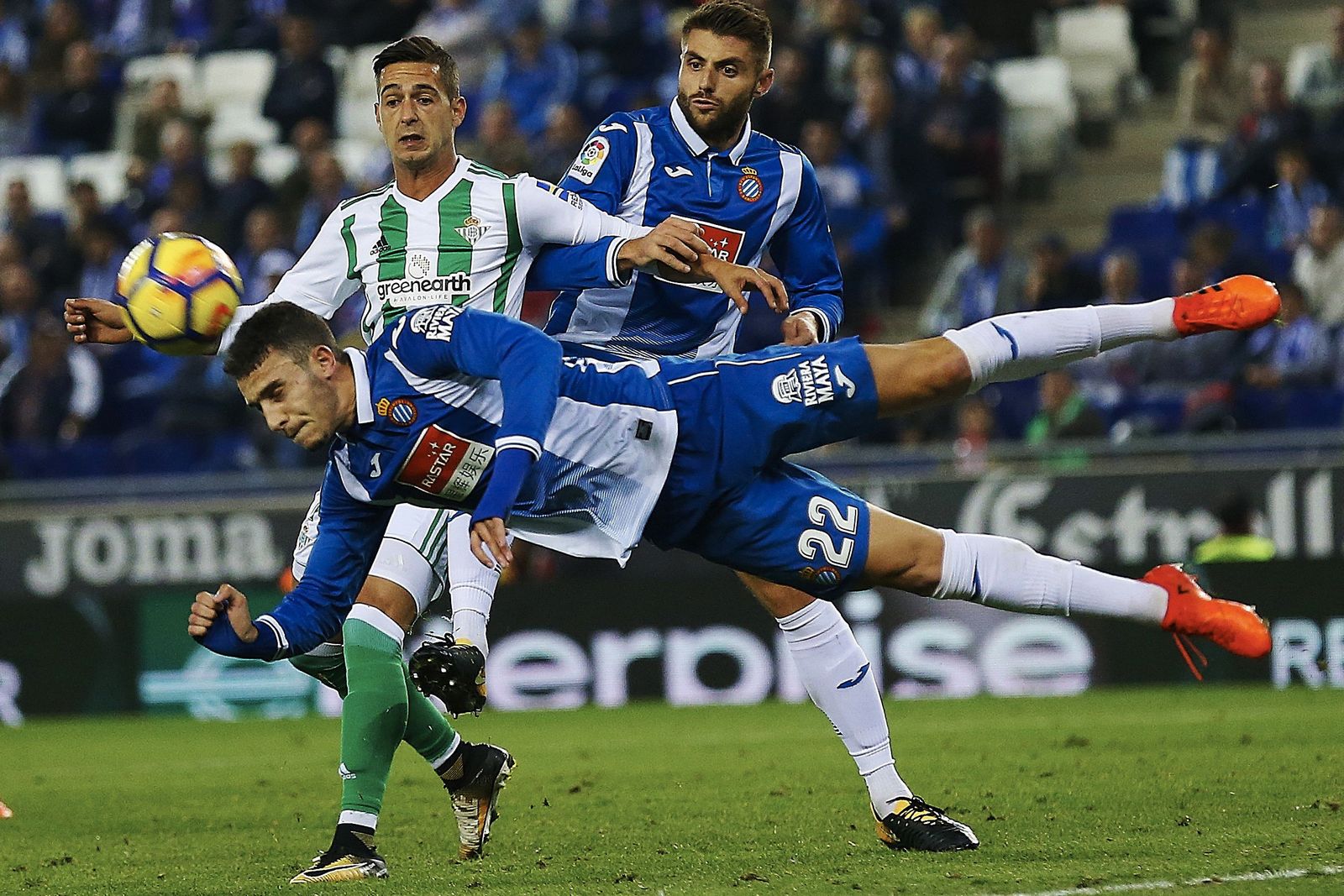 Un momento del partido