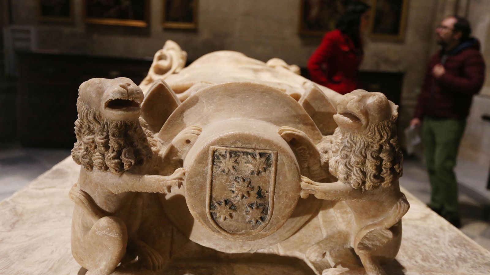 Detalle del sepulcro del arzobispo Gonzalo de Mena.