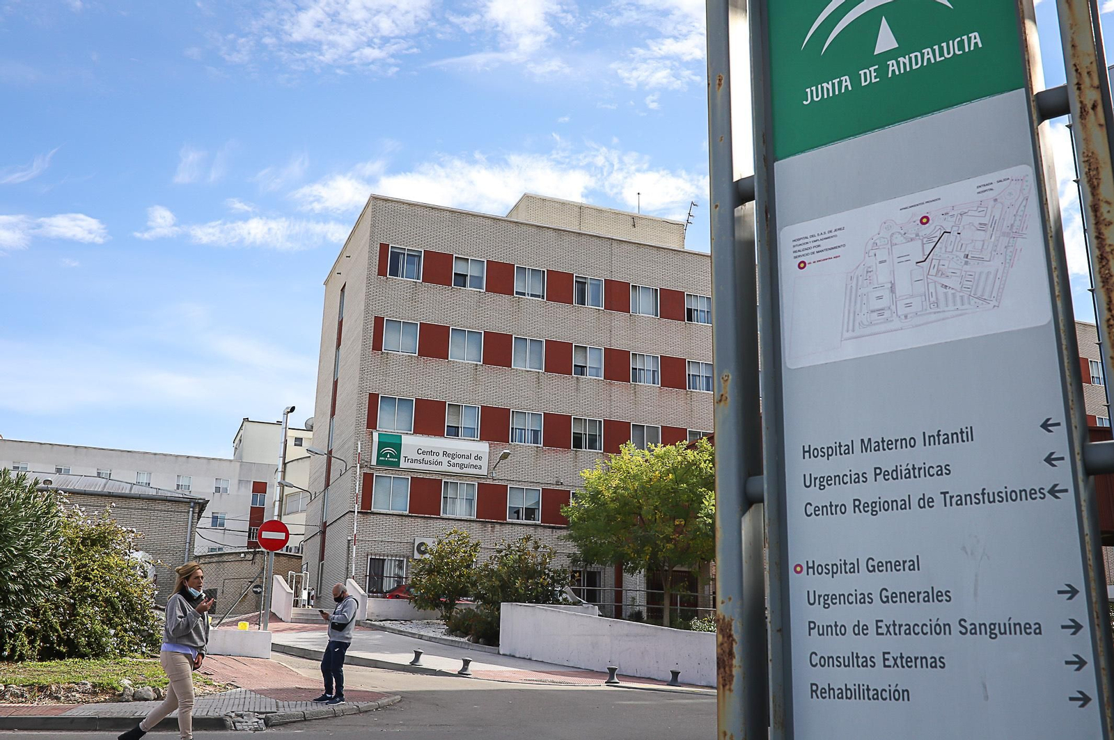 La sede del Centro de Transfusión, Tejidos y Células , en el hospital de Jerez.