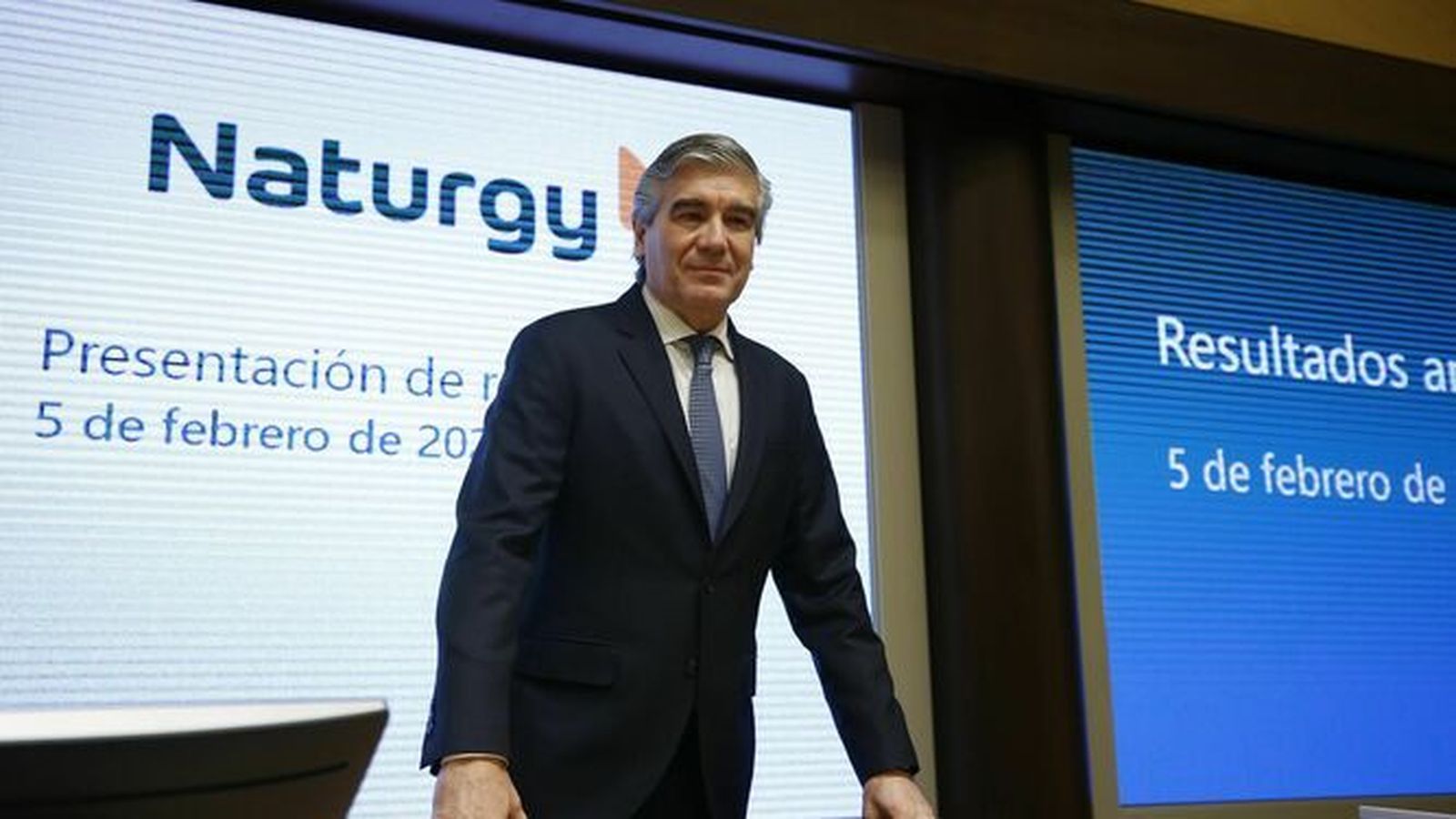 Francisco Reynés, en la presentación de resultados del último ejercicio.