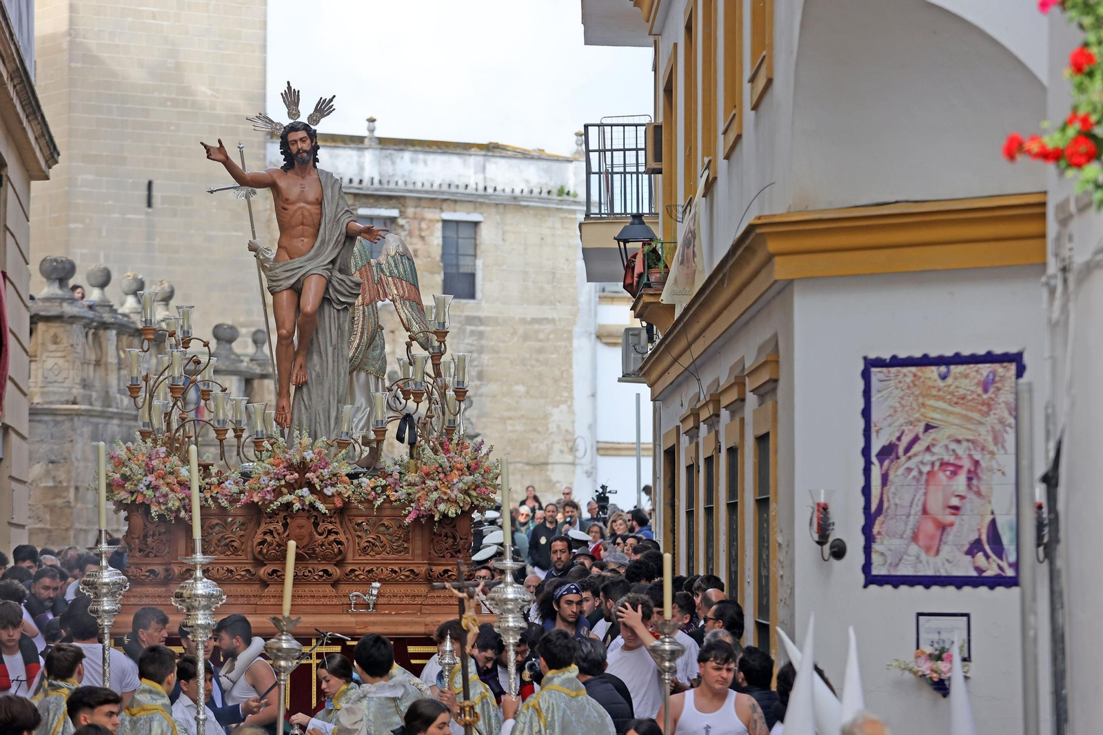 Imágenes de la Hermandad del Resucitado en el Domingo de Resurrección de Jerez 2025